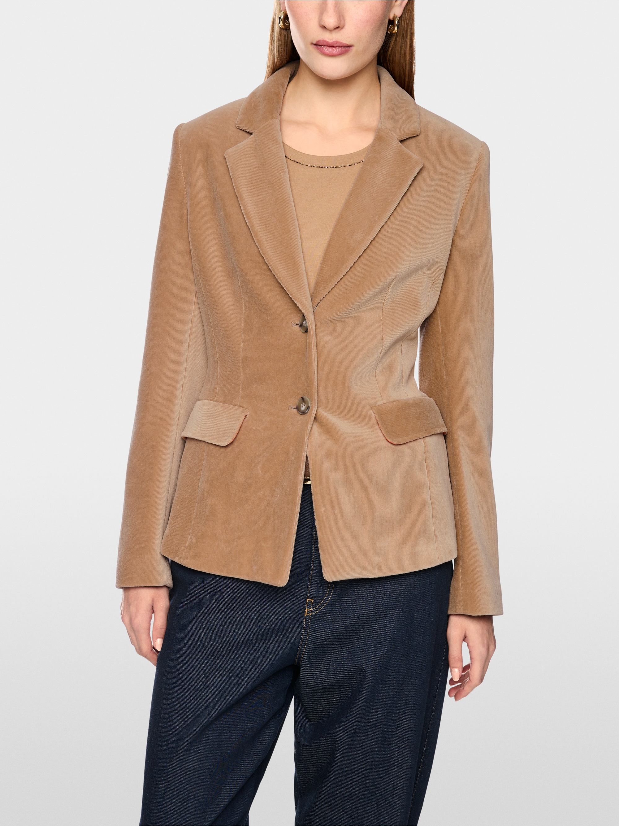 Soft fine corduroy blazer