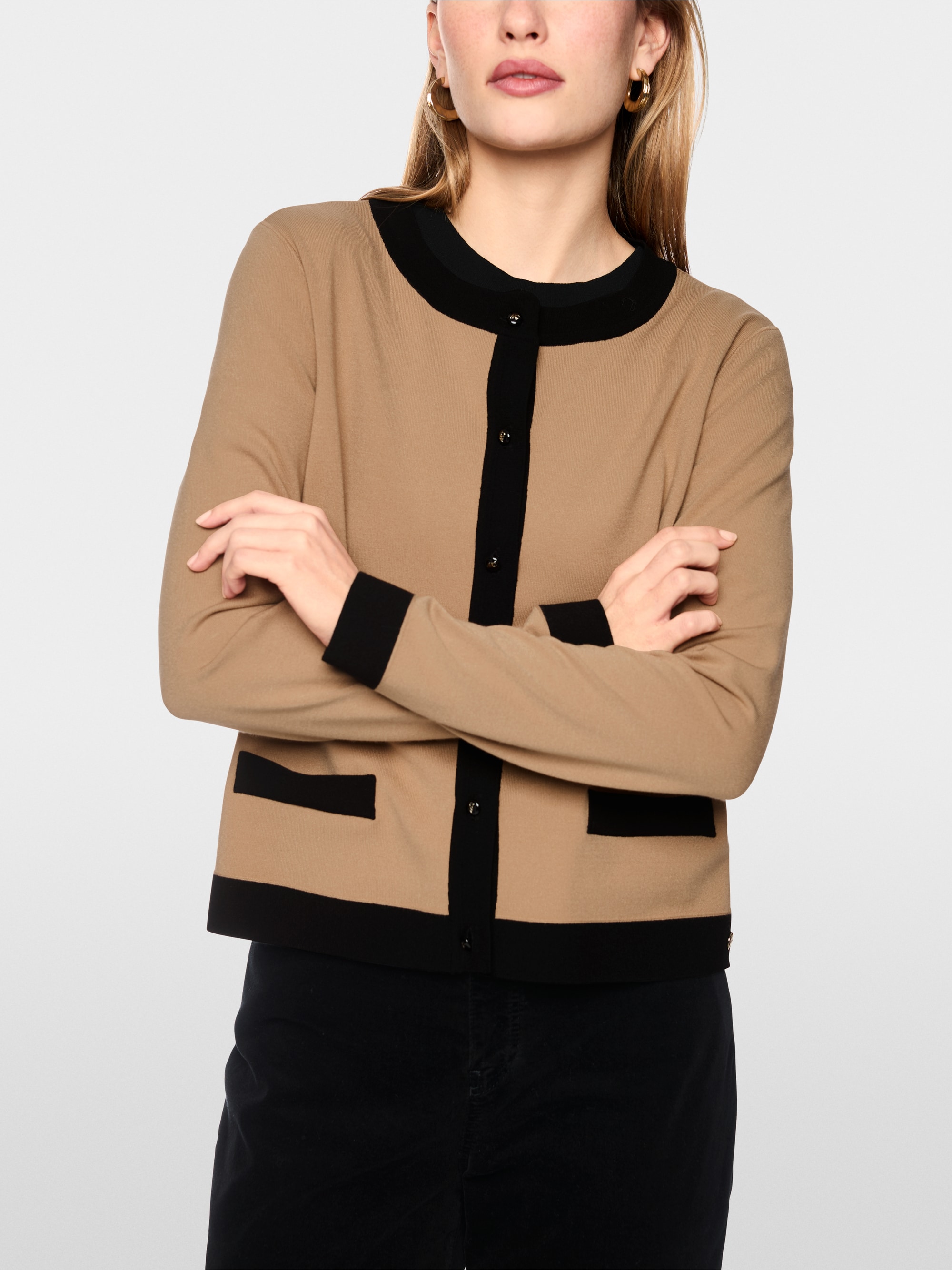 ‘Knitted in Germany’ fine-knit cardigan