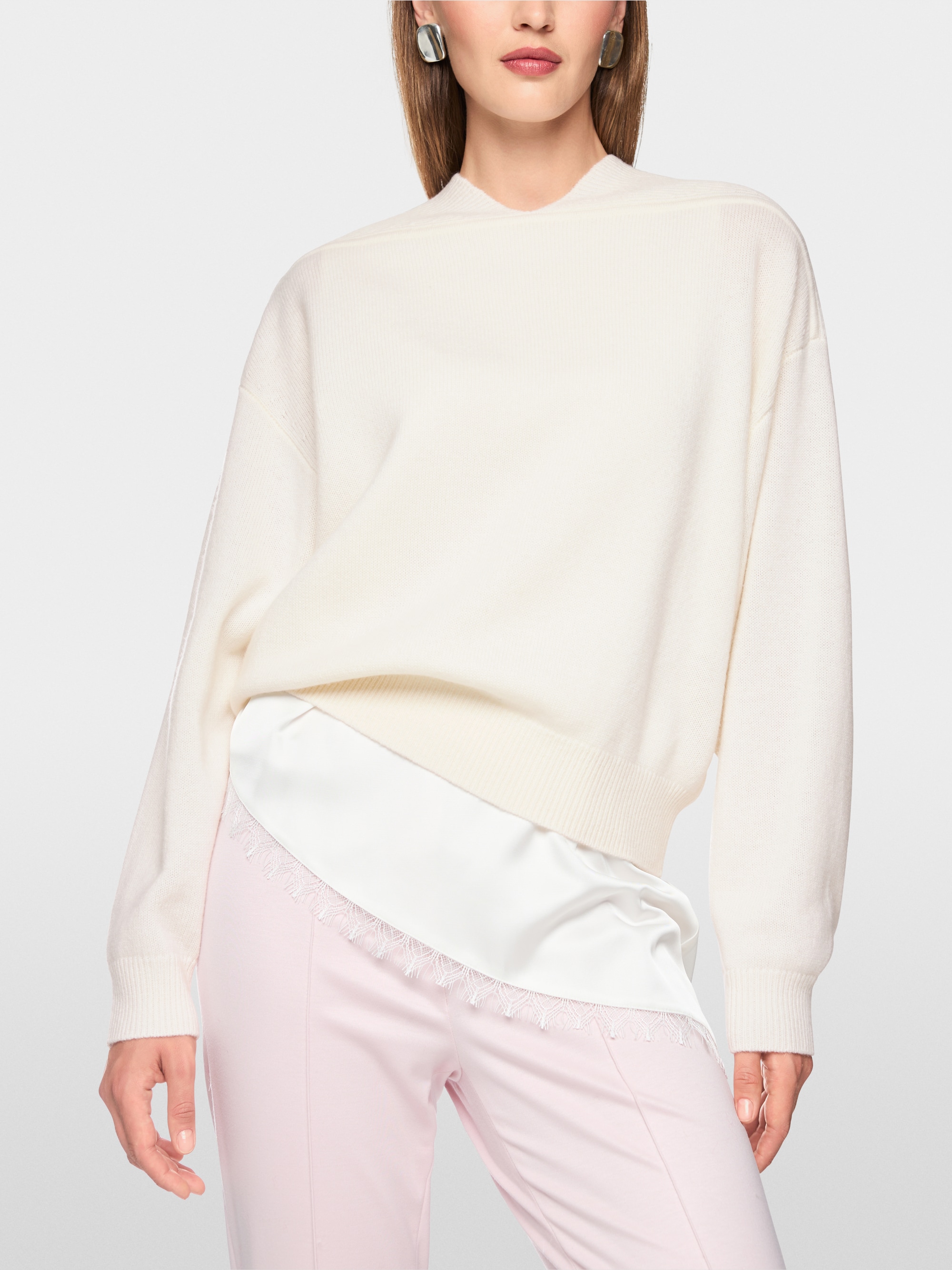 Jumper in a new wool and cashmere blend