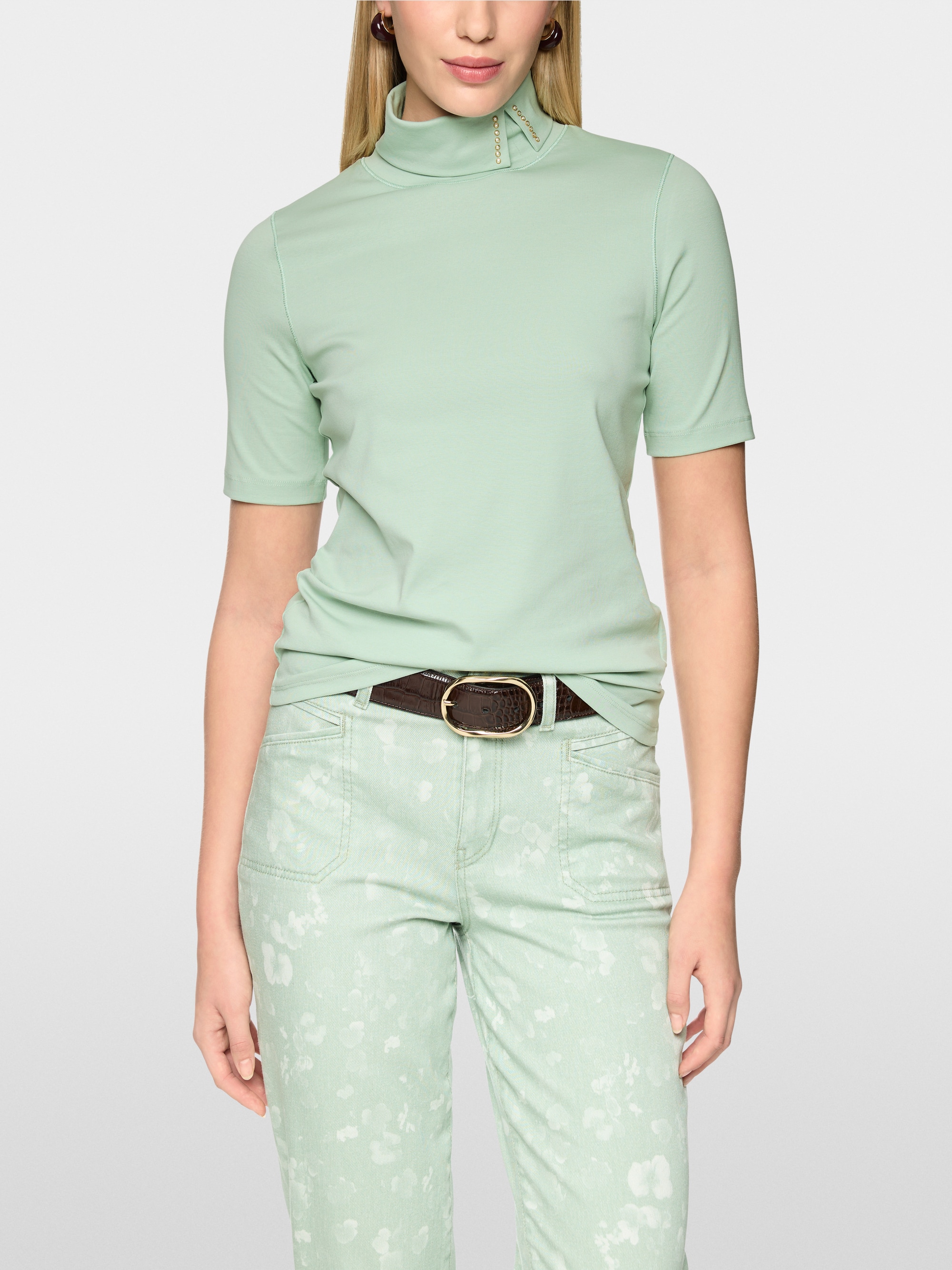 Stretch cotton shirt