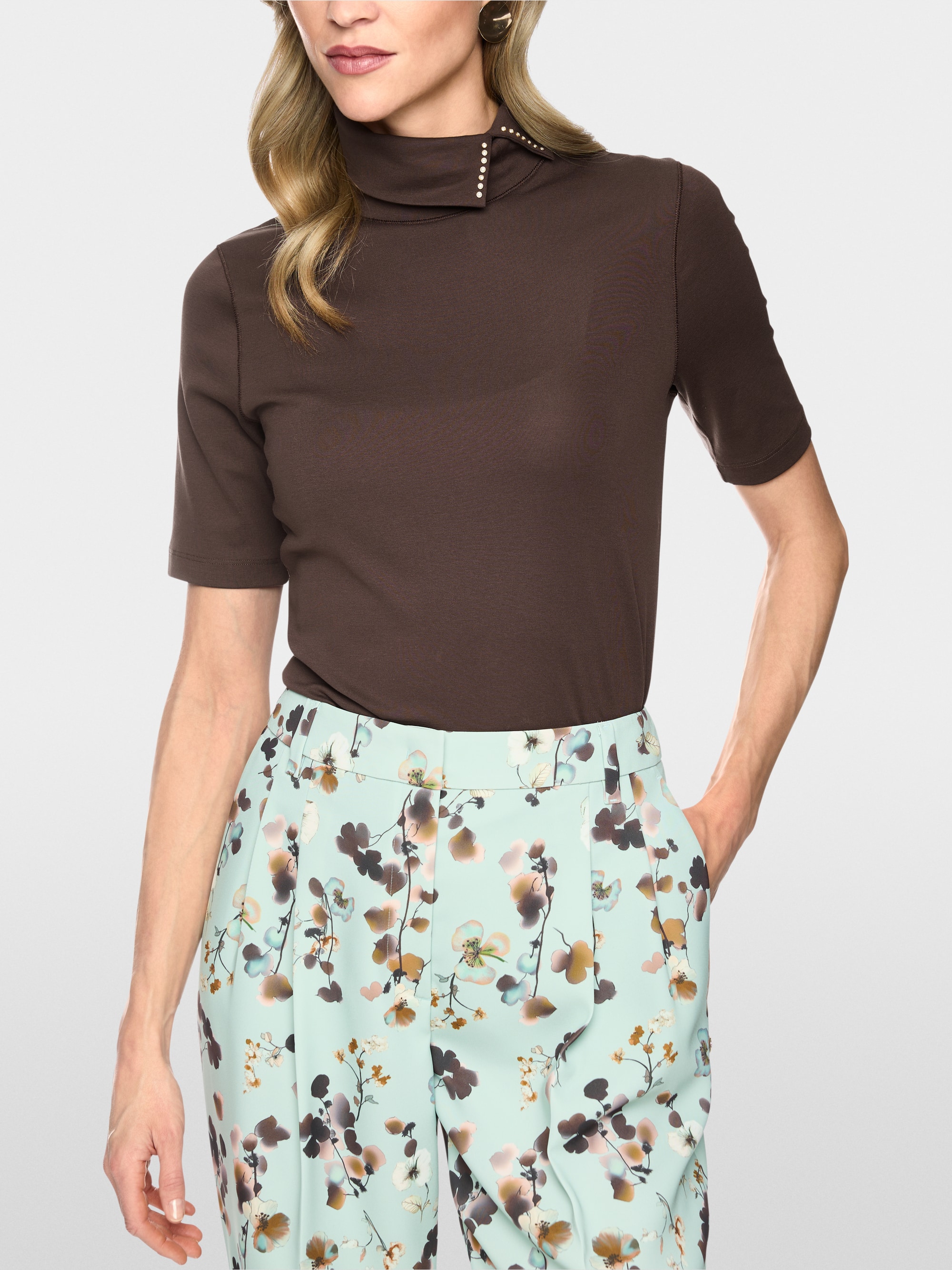 Stretch cotton shirt