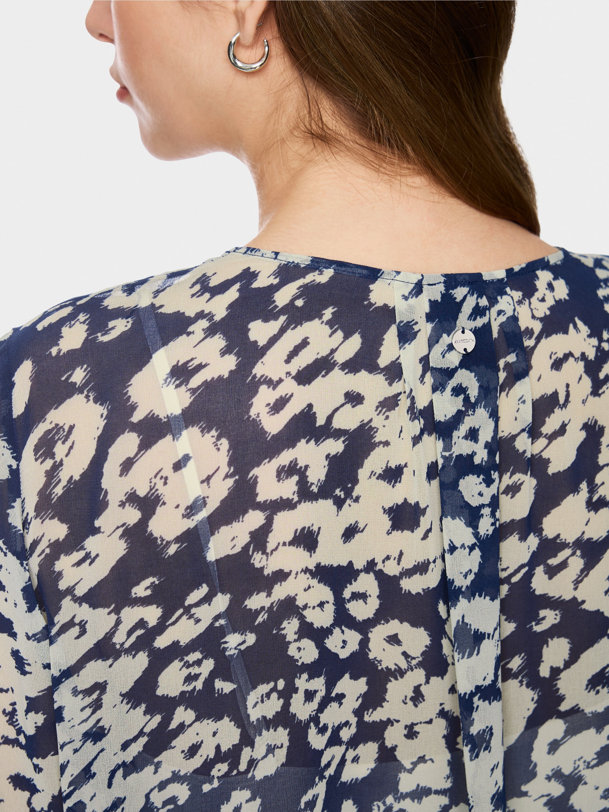 Blouse ample à imprimé animalier