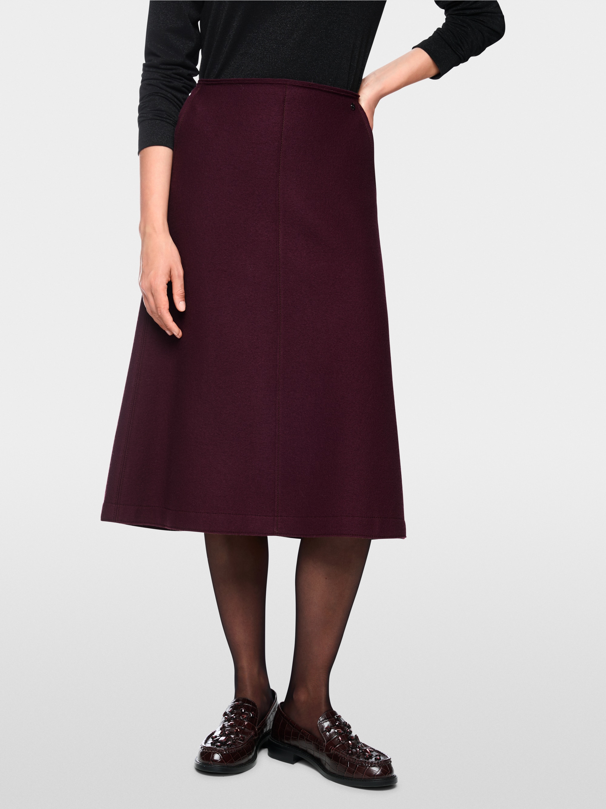 ‘Knitted in Germany’ boiled wool skirt