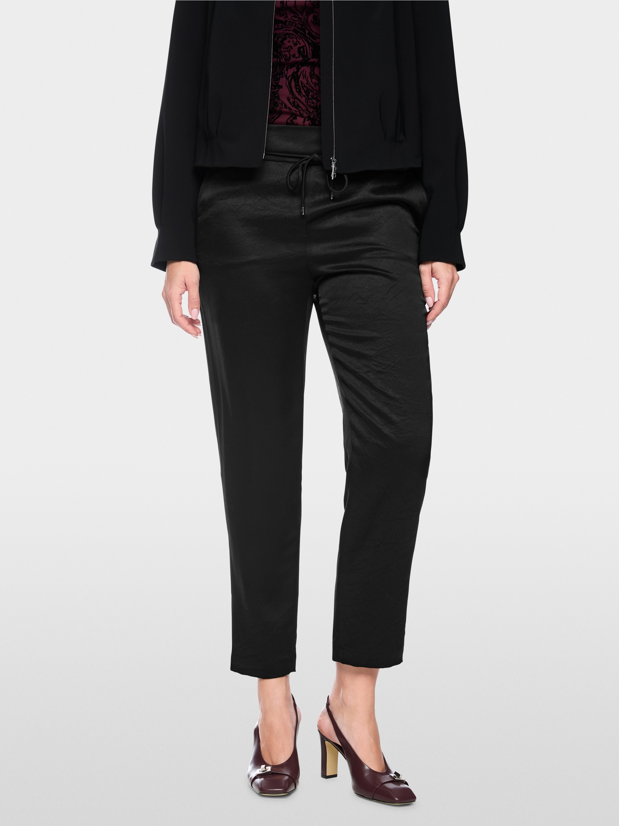 RHODOS relaxed fit pull-on trousers