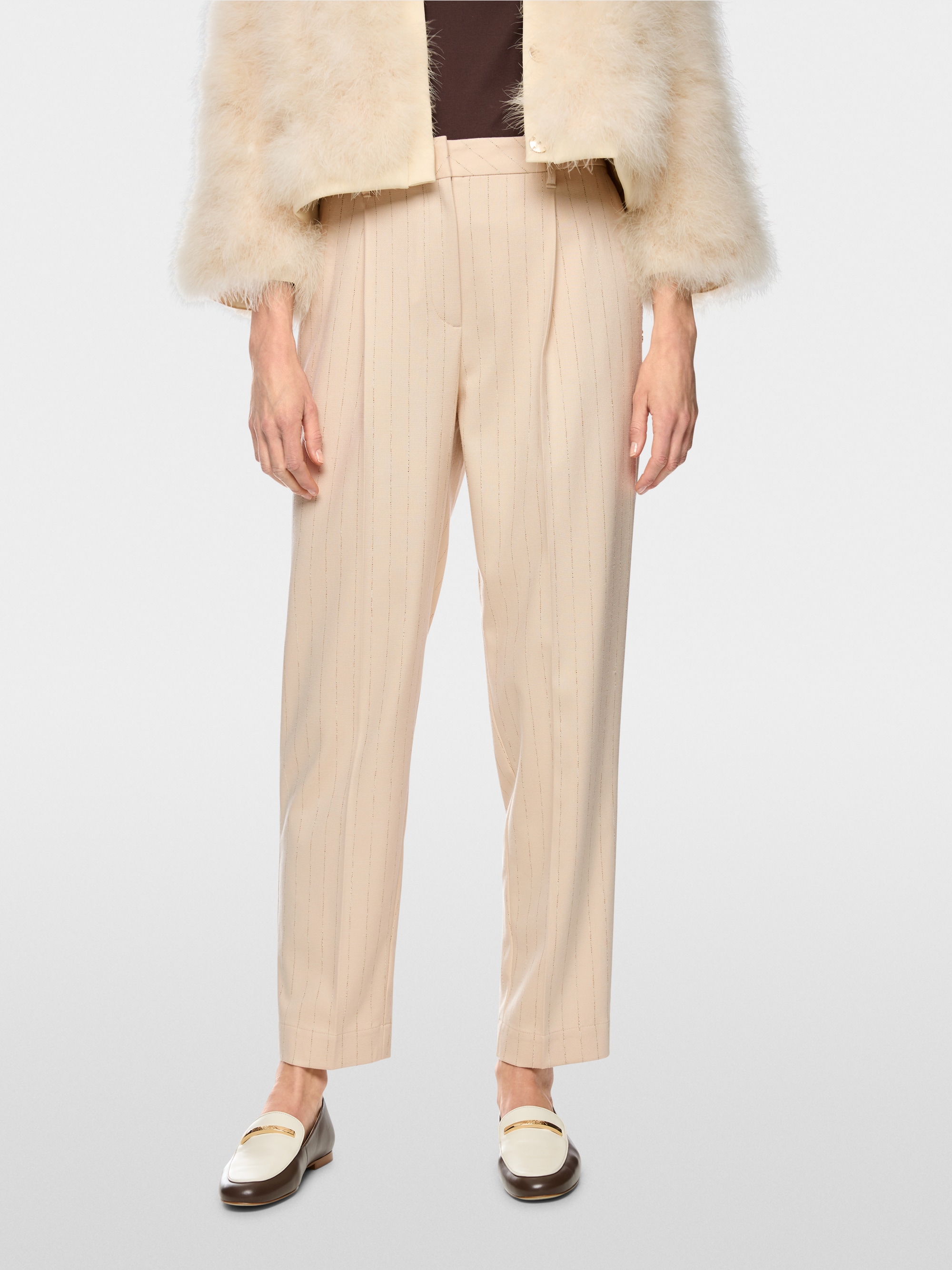 FAQUS pinstripe trousers