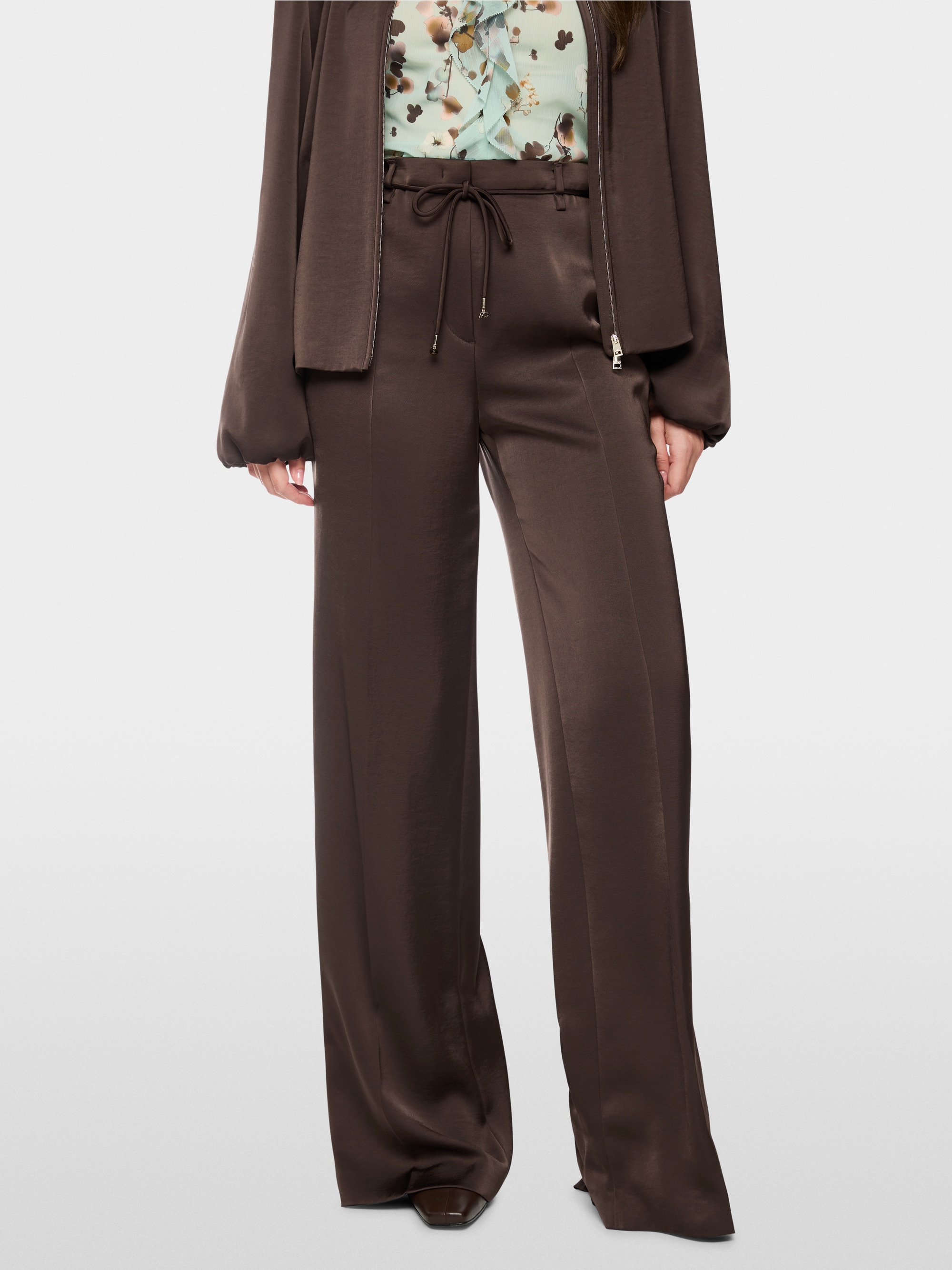 WARRI shiny fabric trousers