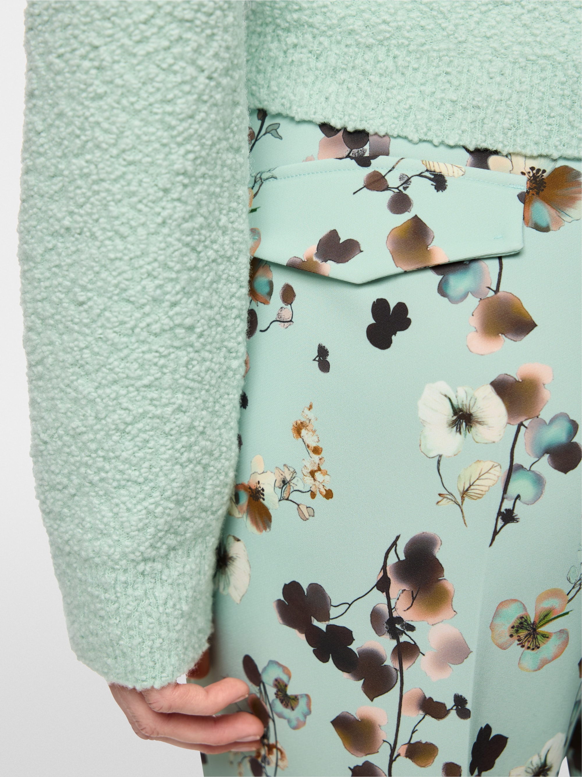 Faqus floral print trousers