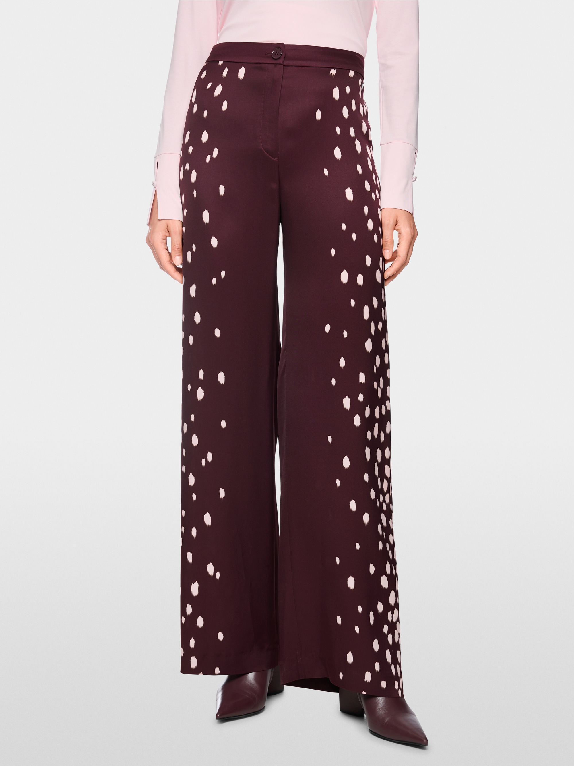 WARRI flowing trousers with polka dots