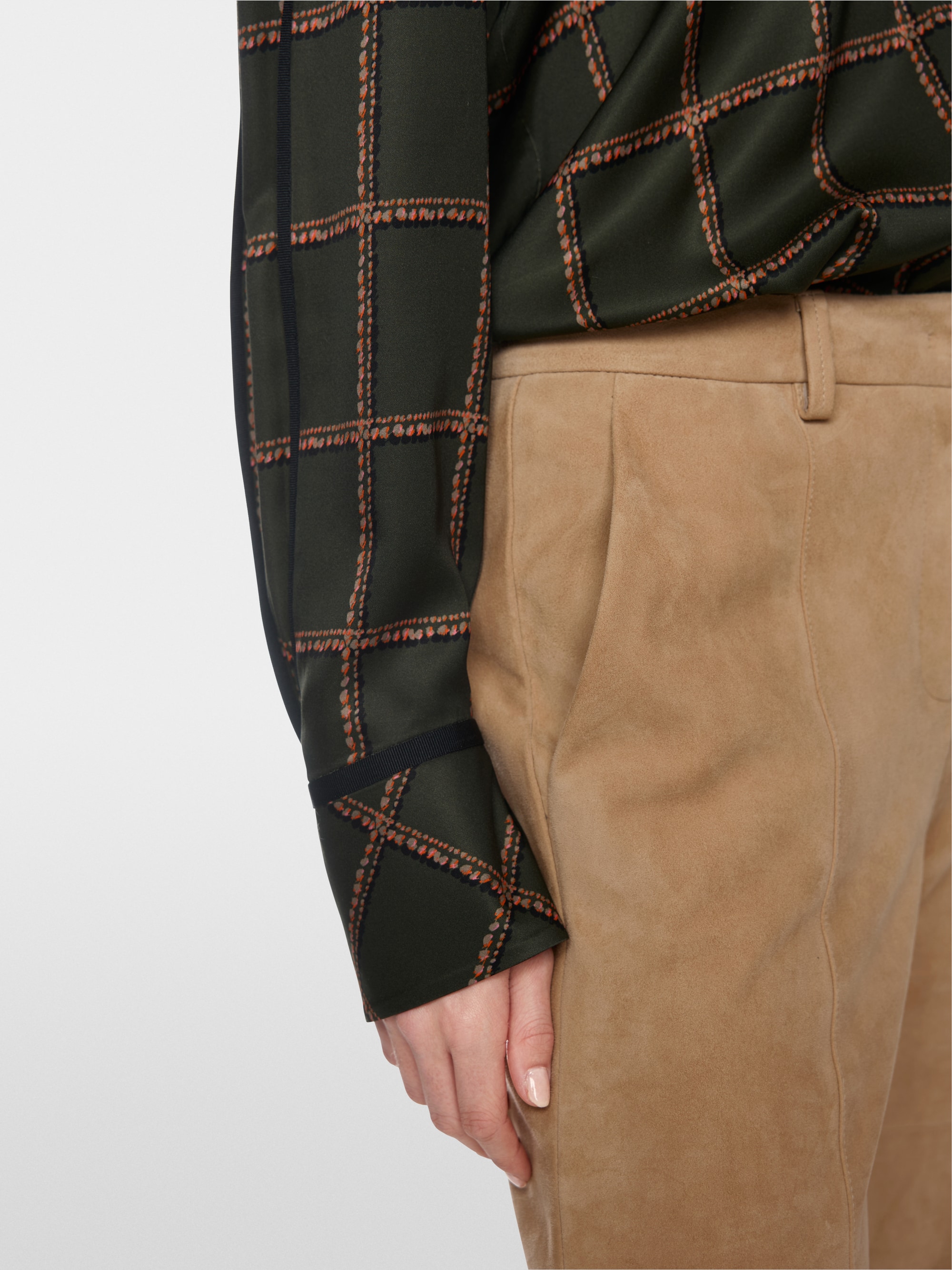 WARRI suede trousers