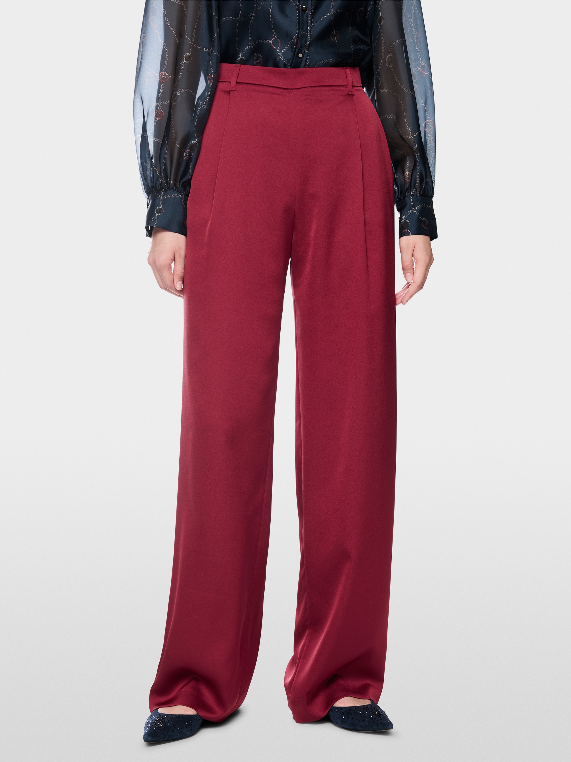 WEDI wide-cut pleated trousers