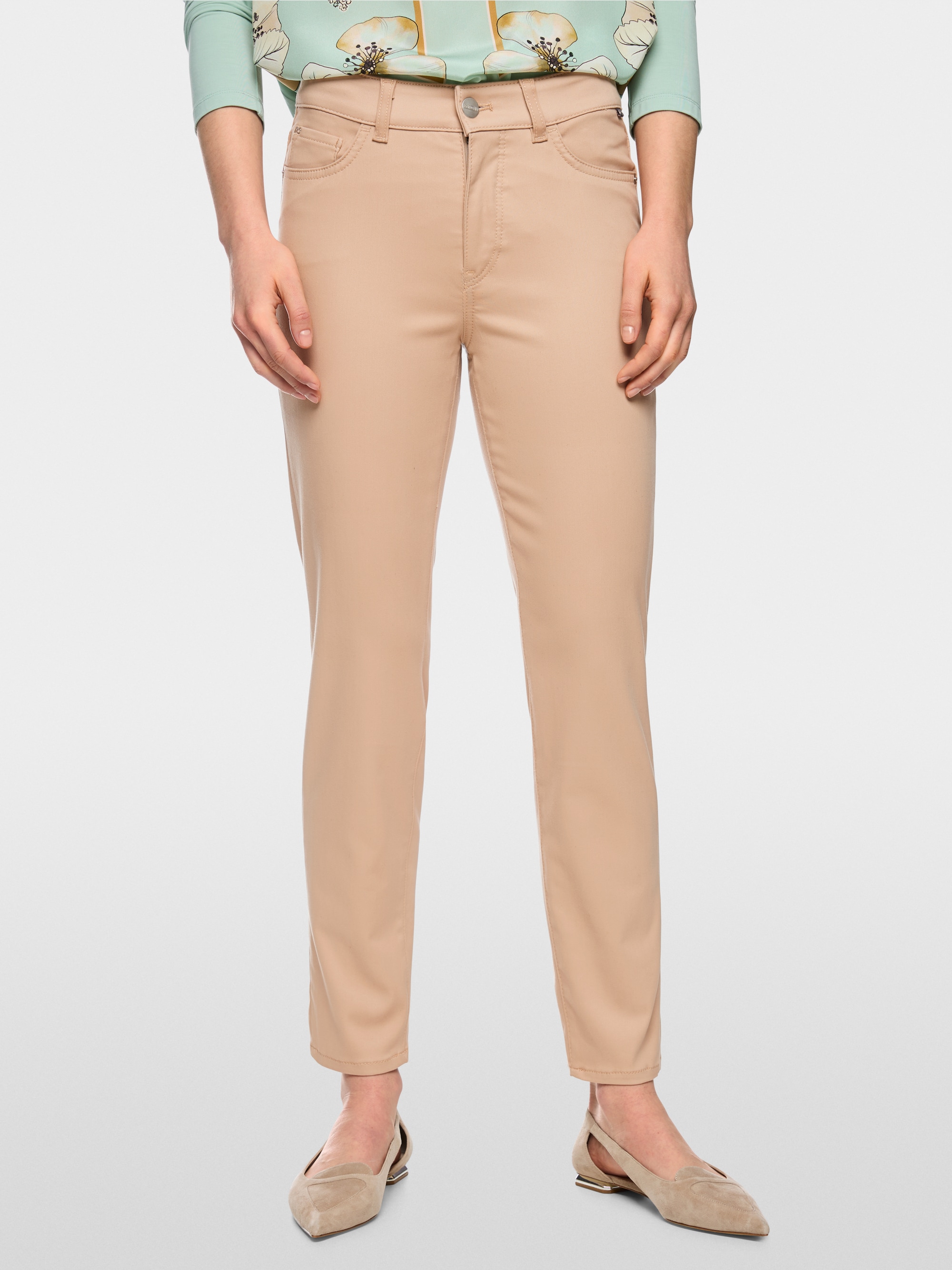 SILEA slim fit cropped-cut trousers