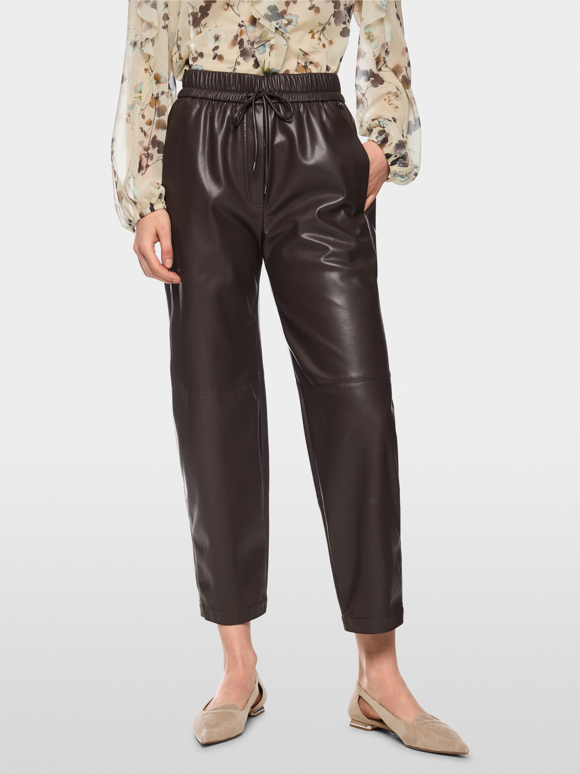 RANCHI relaxed fit pull-on trousers