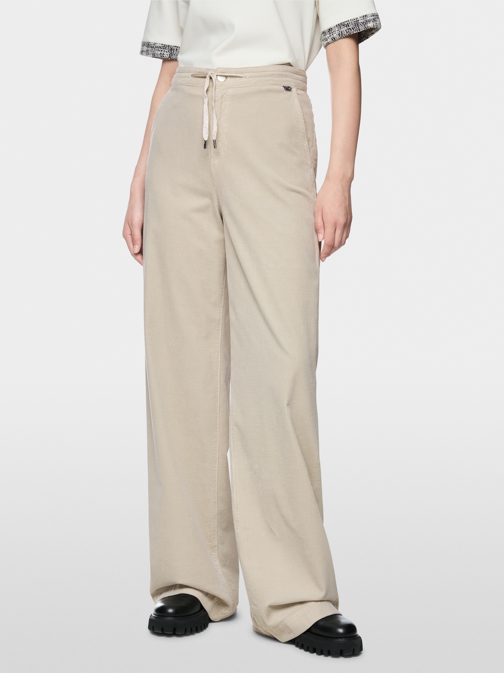 WARRI wide fit corduroy trousers