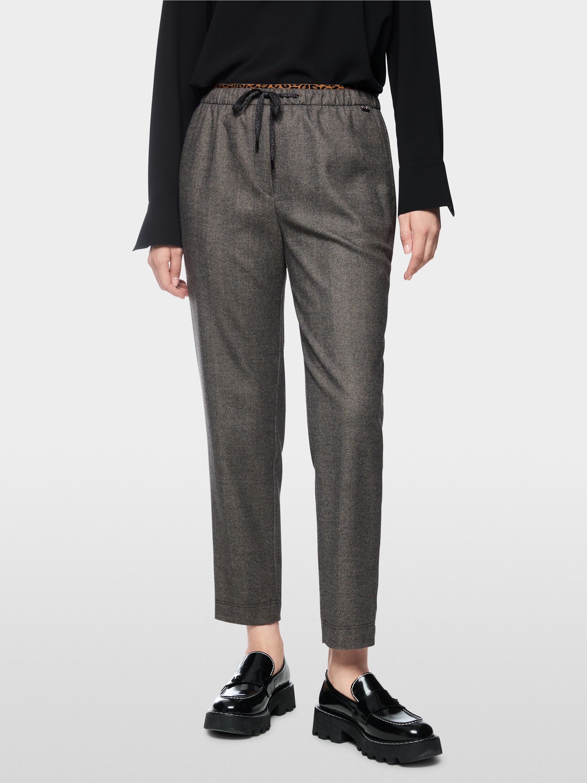 RHODOS relaxed fit pull-on trousers
