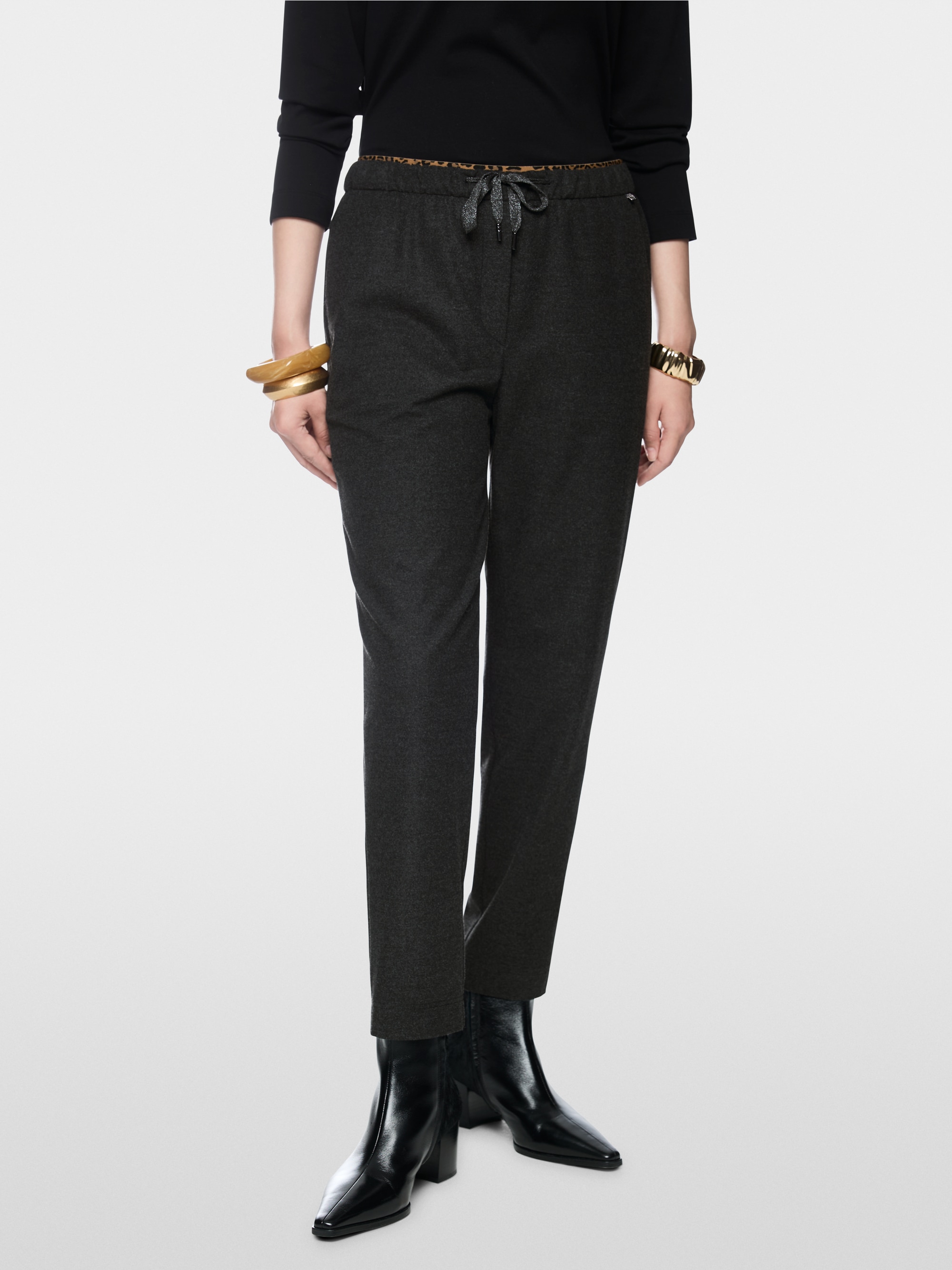 RHODOS relaxed fit pull-on trousers