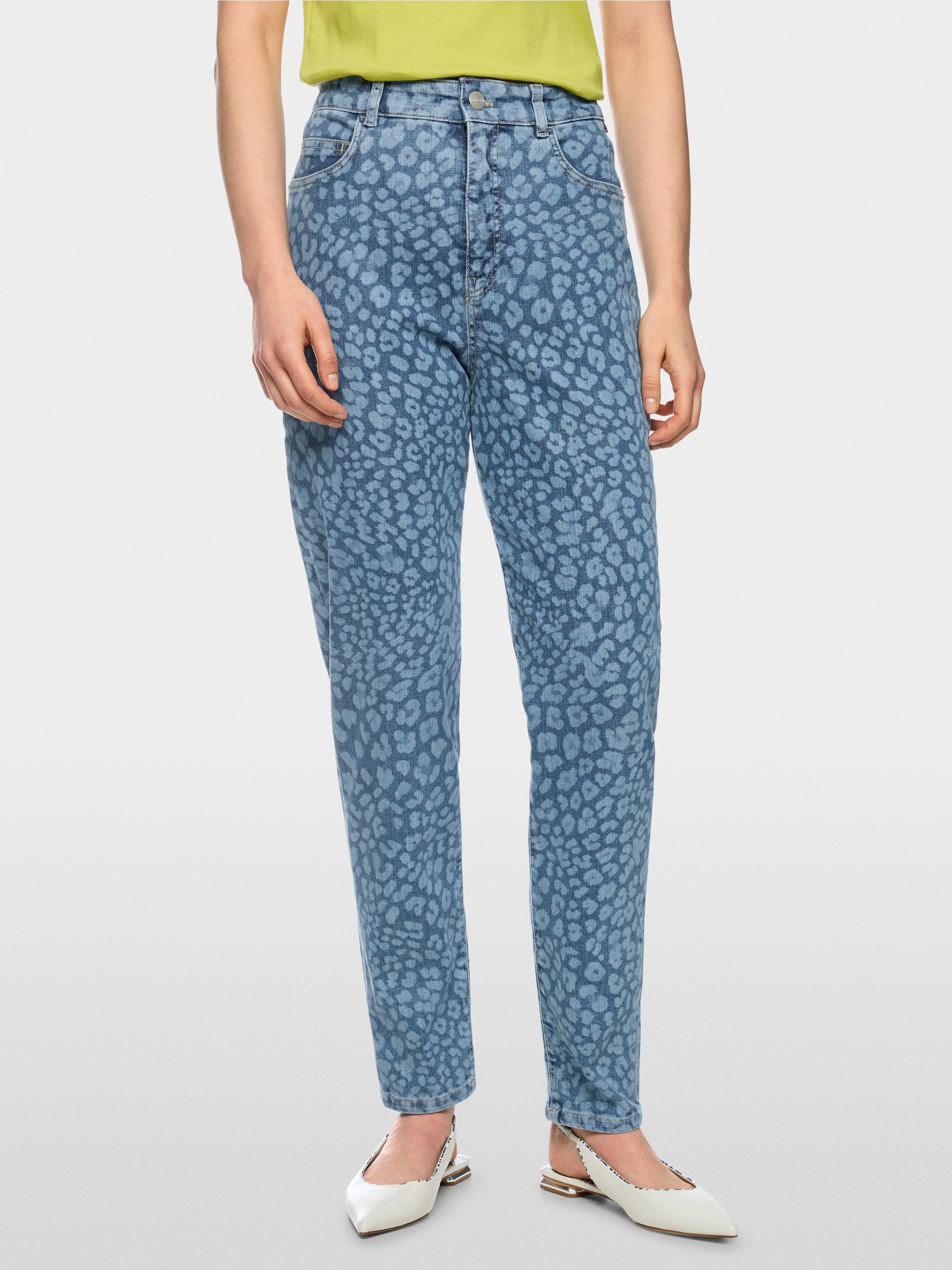 FEURA feminine fit leopard print jeans