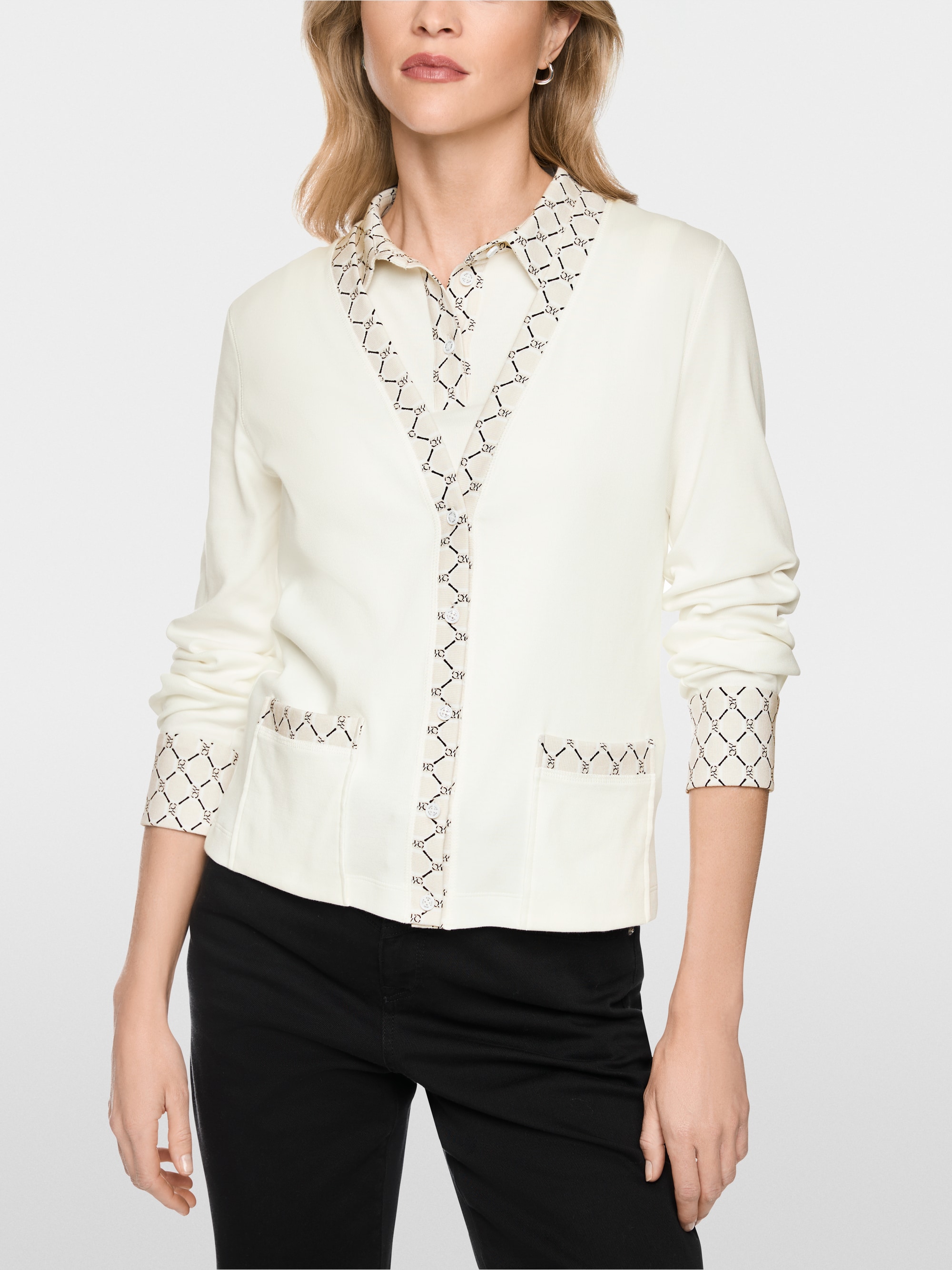 Veste en jersey avec détails imprimés