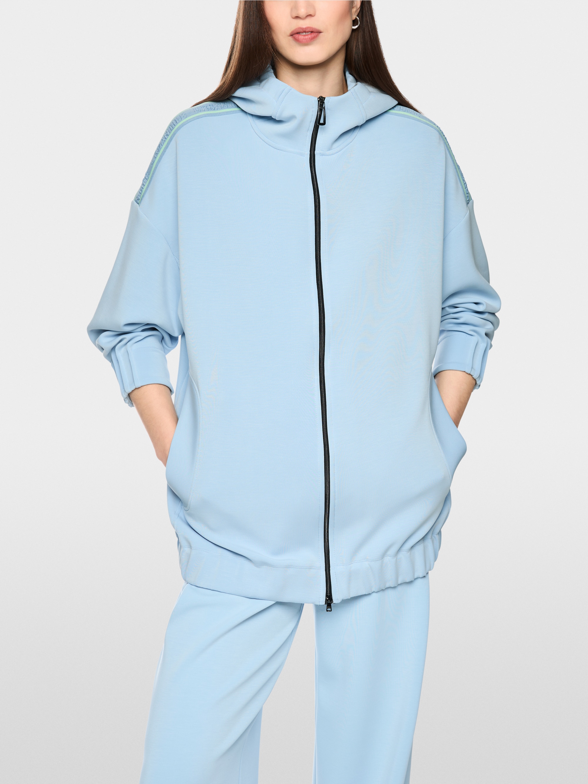 Oversized jersey jacket