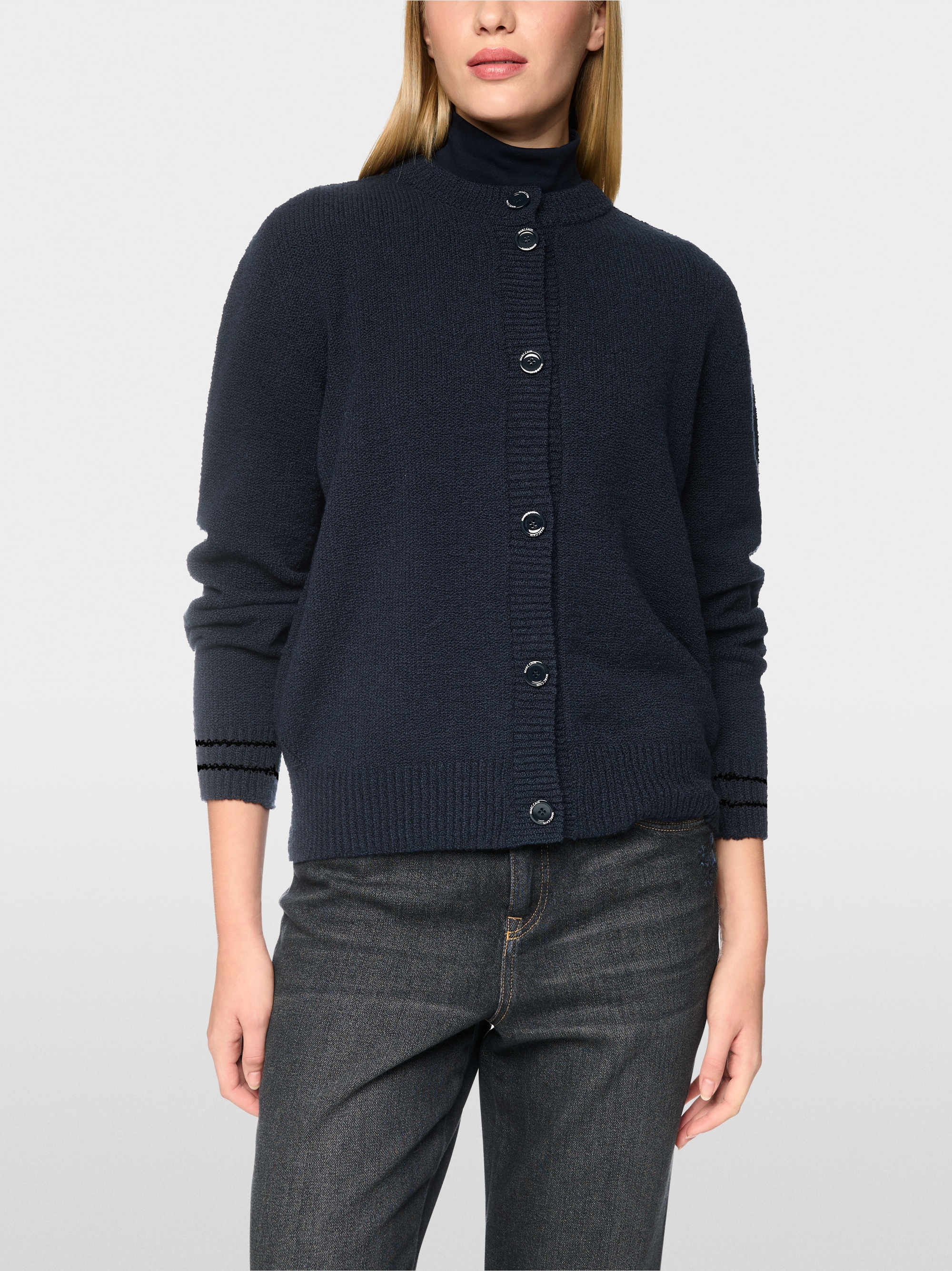 ‘Knitted in Germany’ plain cardigan