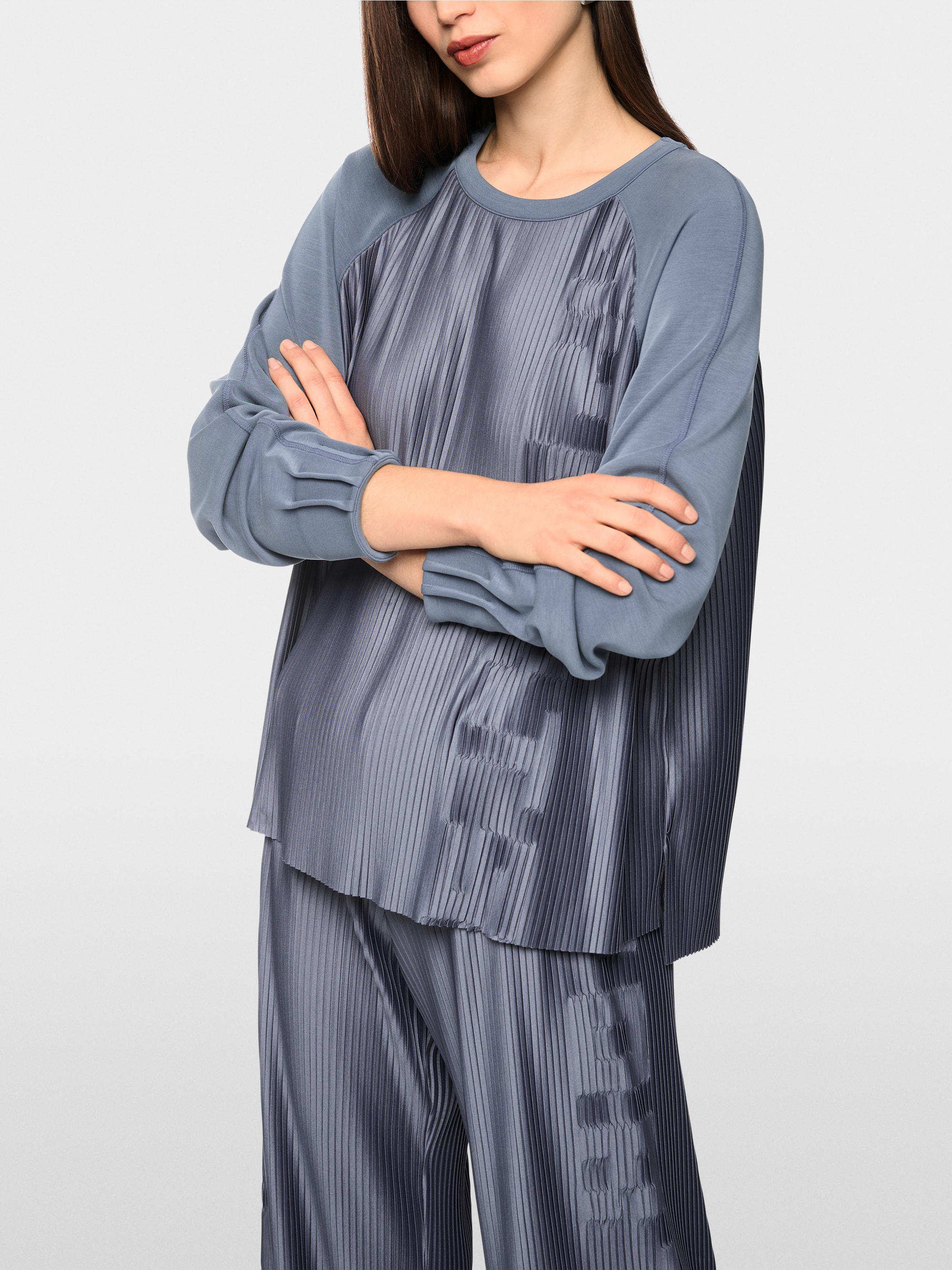 Sweat-shirt avec détails plissés