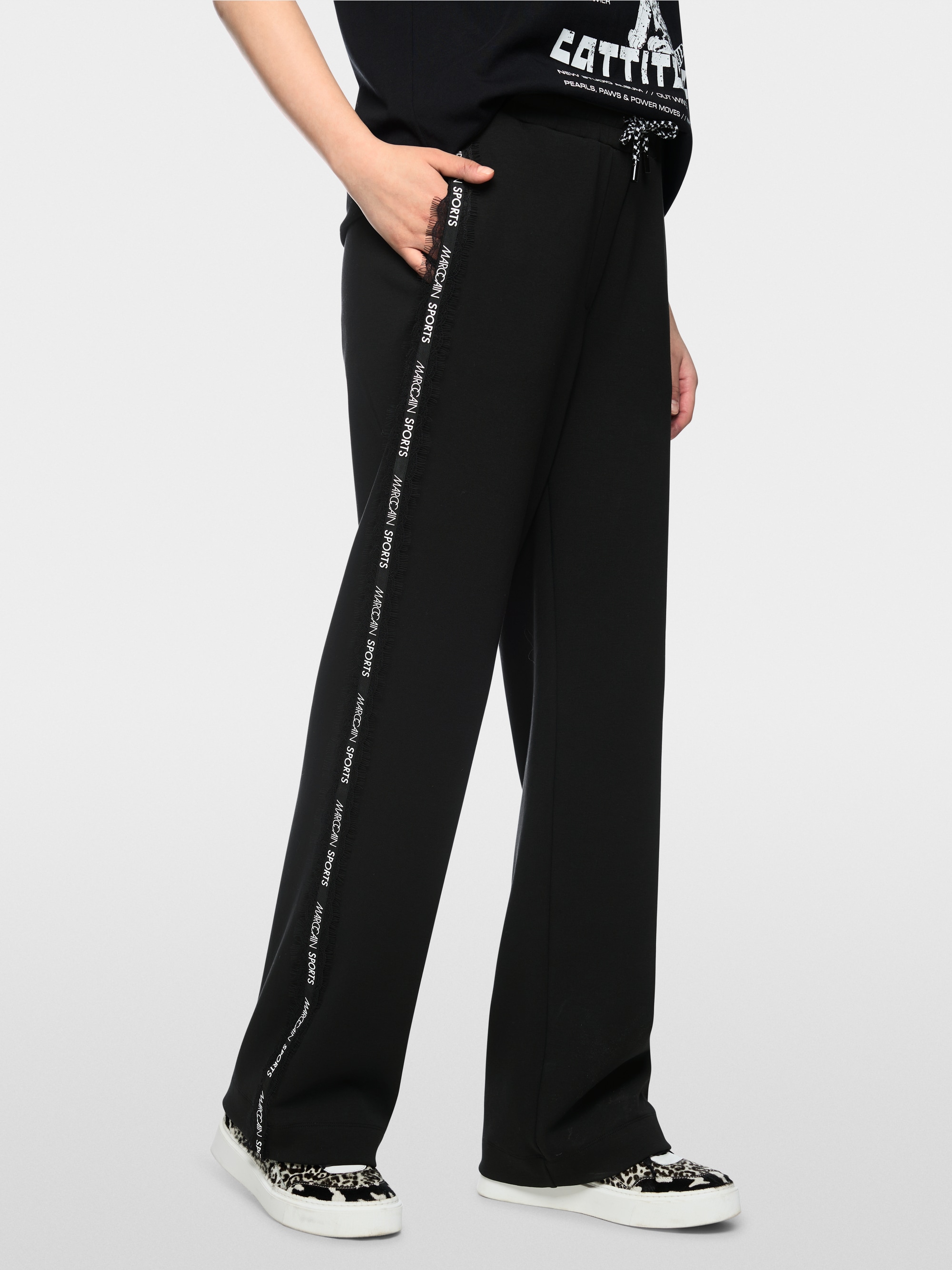 WASHINGTON pull-on trousers with lace