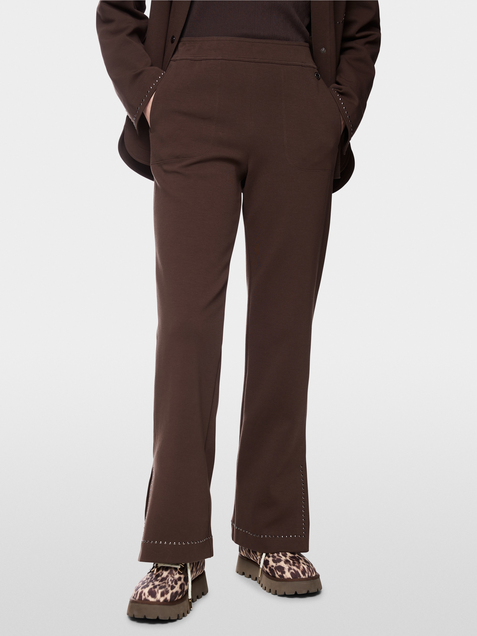 WASHINTON wide fit pull-on trousers
