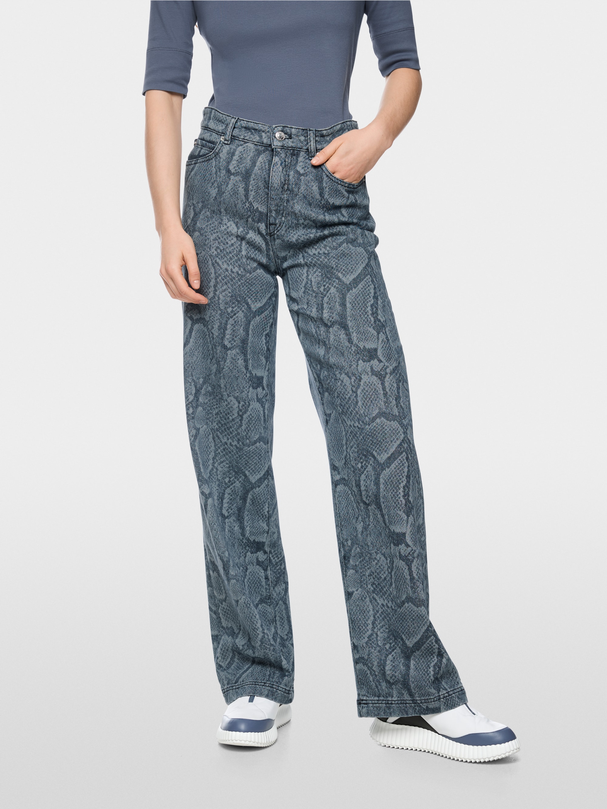 WIGAN jeans with animal print