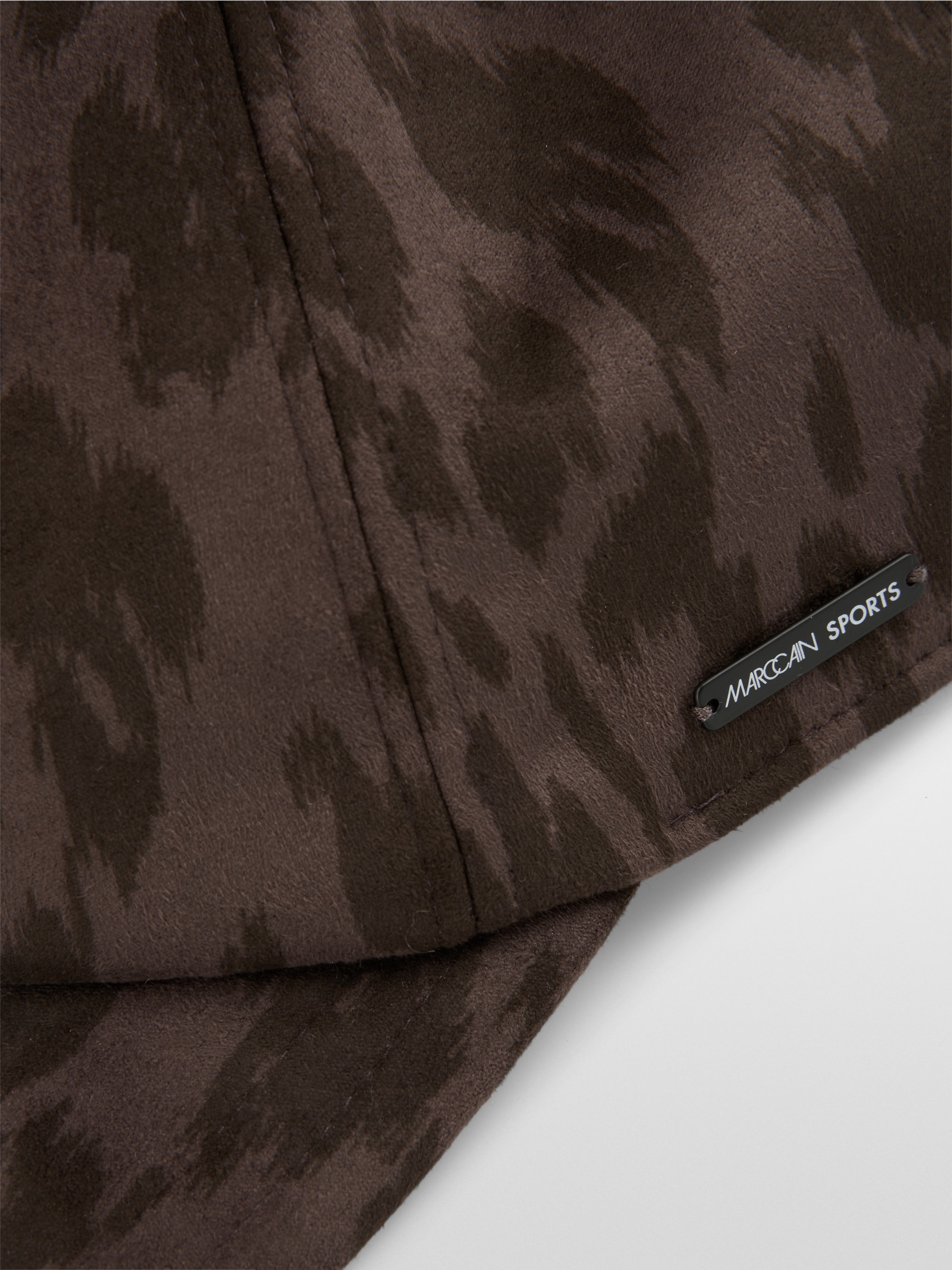 Leopard print cap with adjustable strap