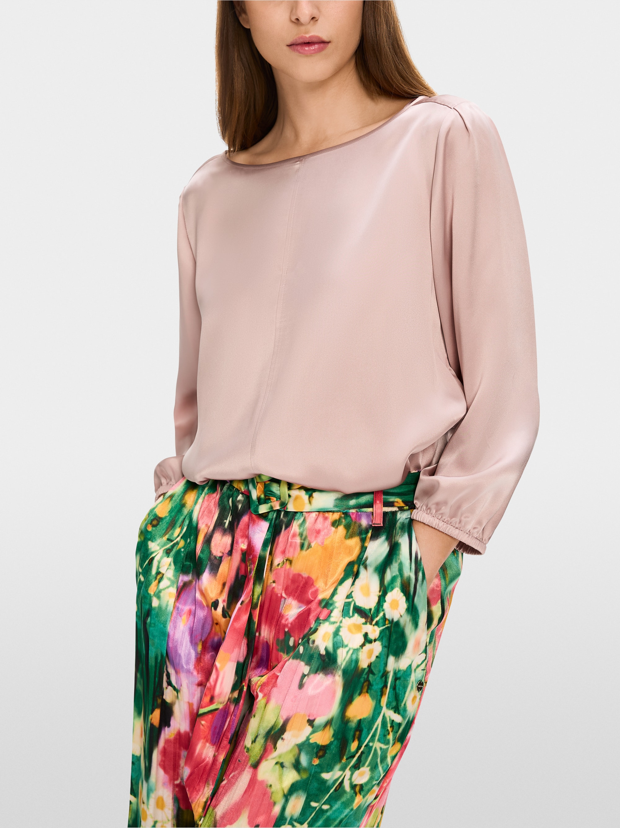 Loose silk blouse