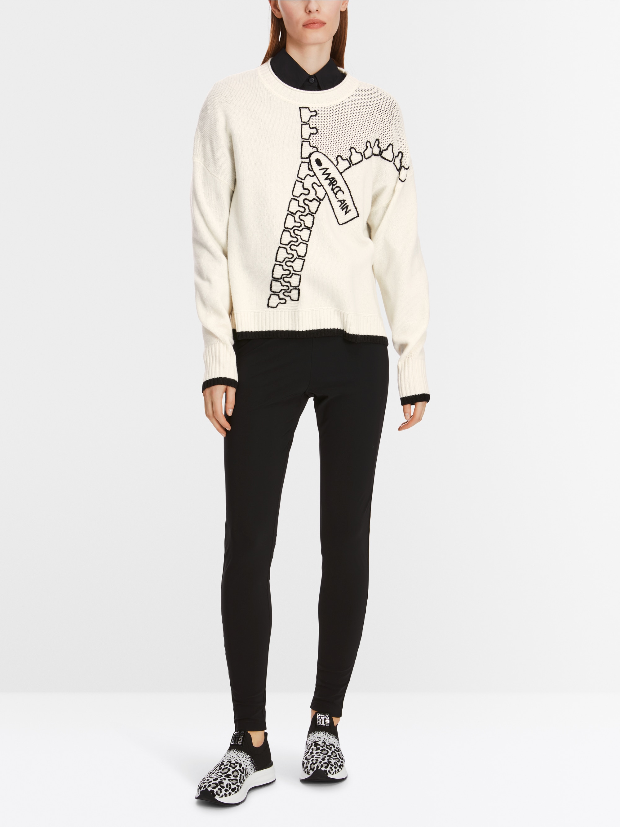Sweat-shirt en mélange laine/cachemire