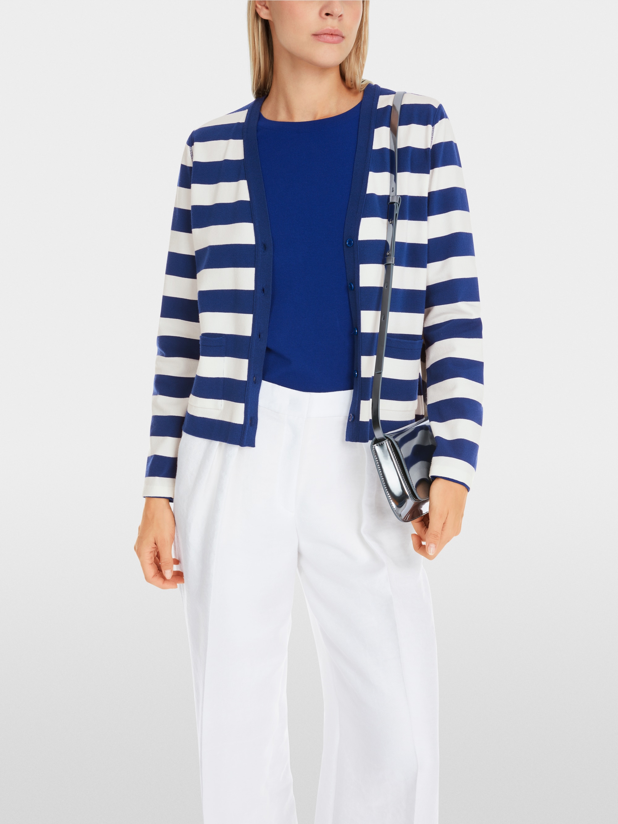 Cardigan rayé "Rethink Together"