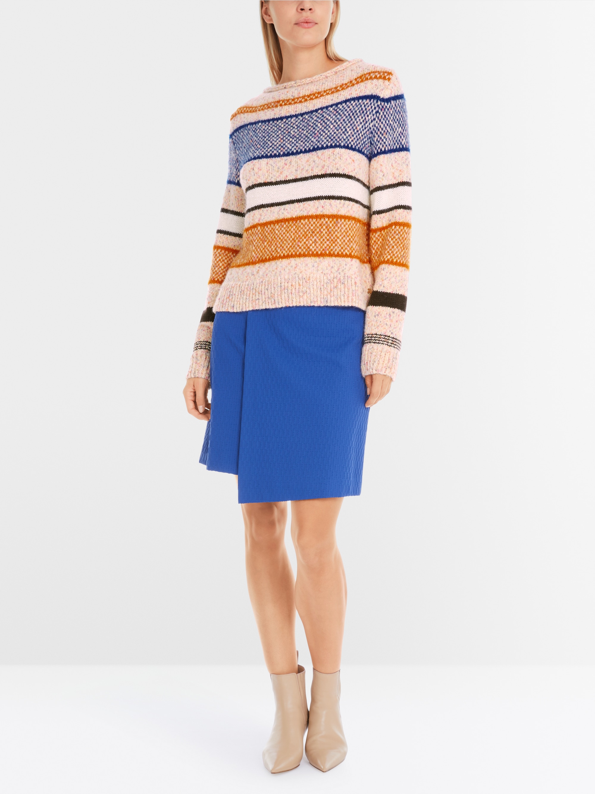 Streifen-Pullover Knitted in Germany