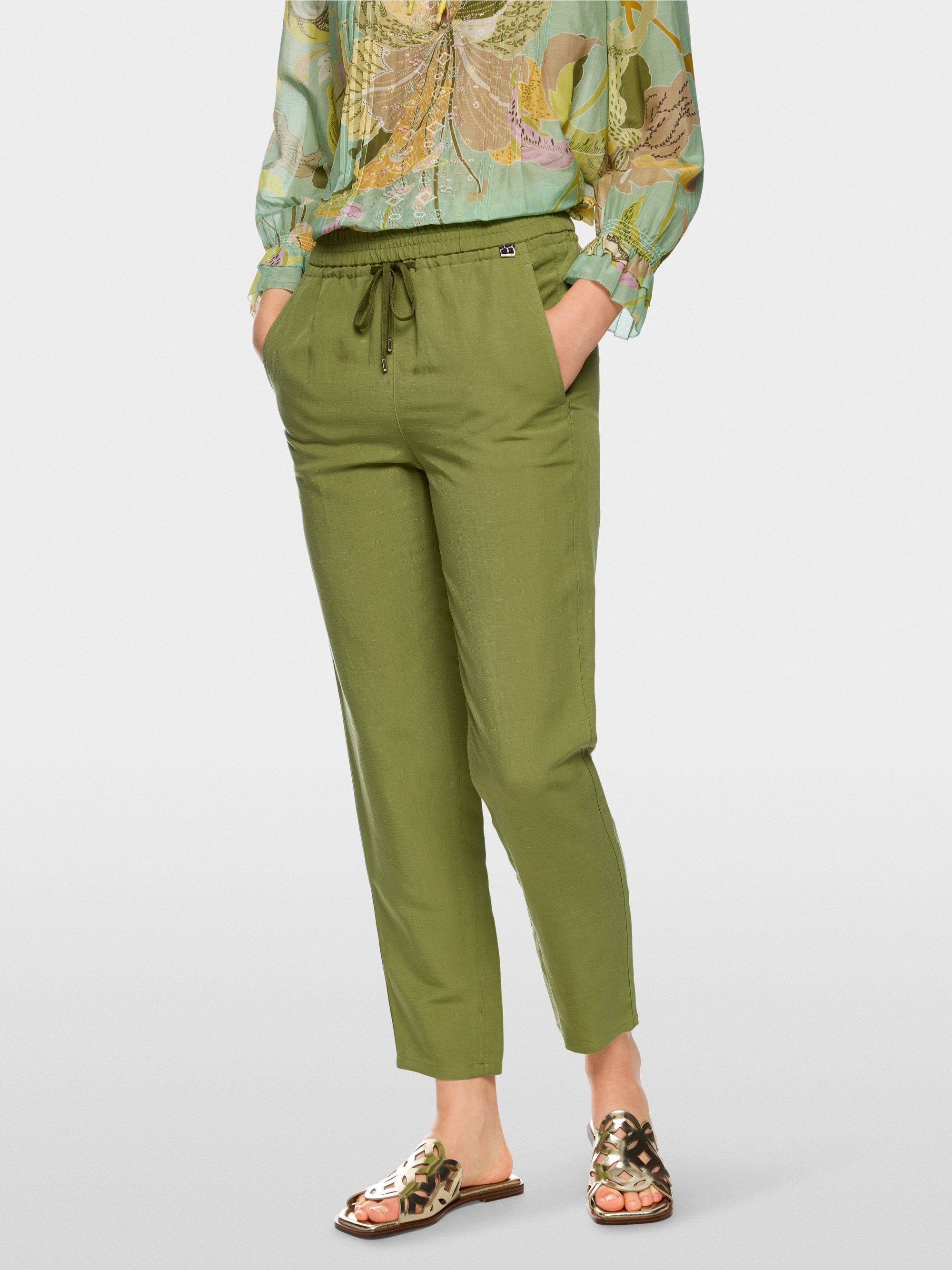 Pantalon large à enfiler en uni - Modèle RHODOS