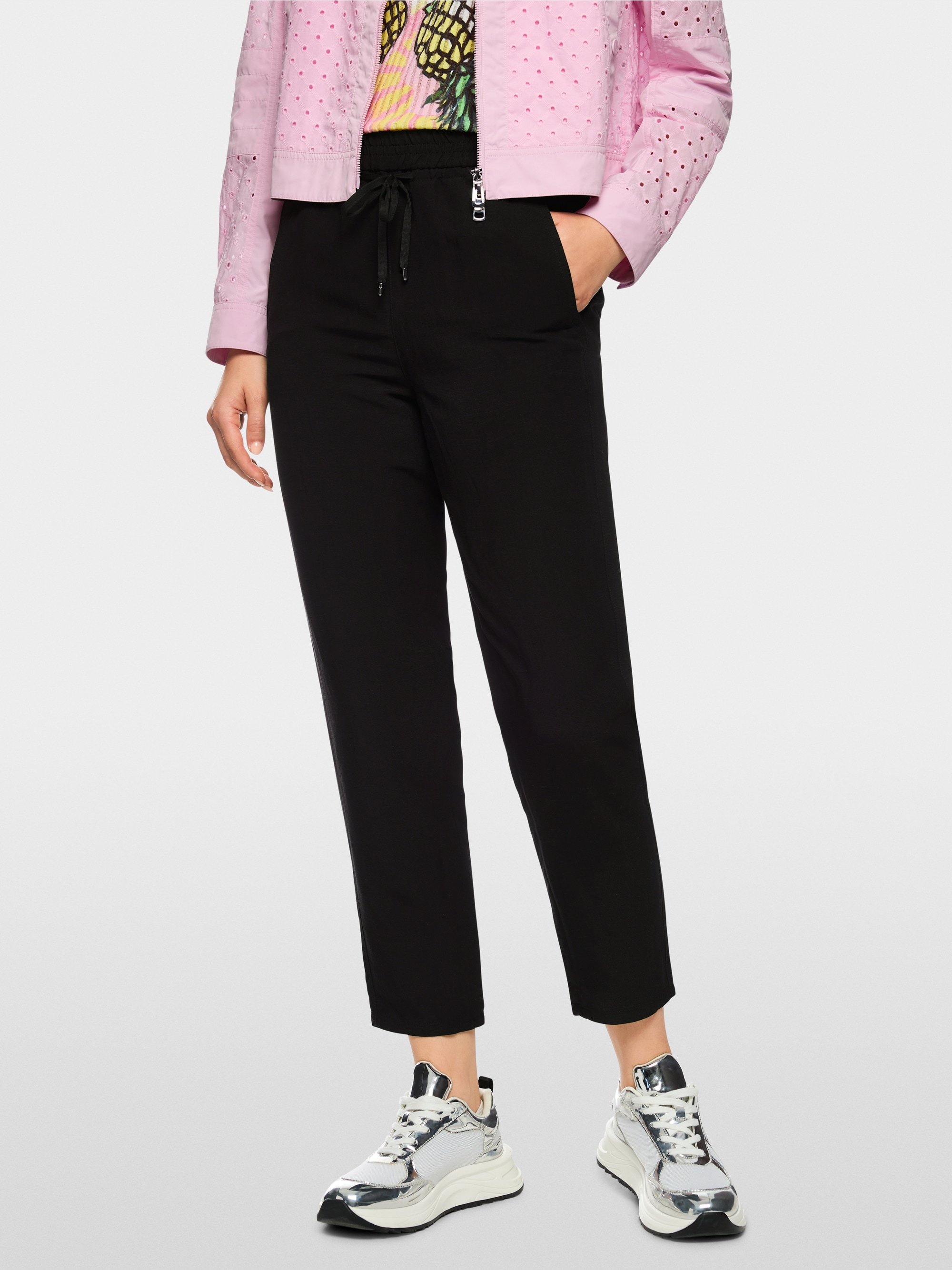 Pantalon large à enfiler en uni - Modèle RHODOS
