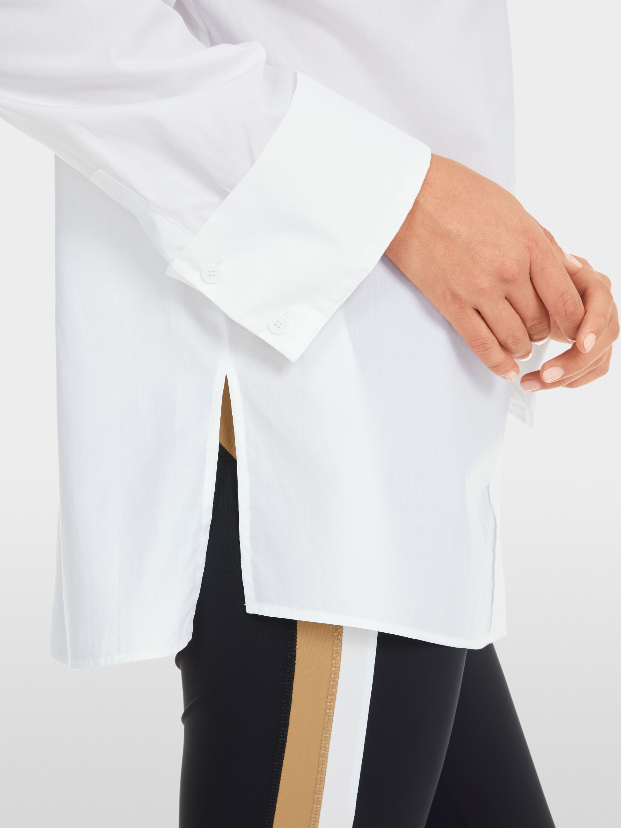 Loose solid blouse – "Rethink Together"
