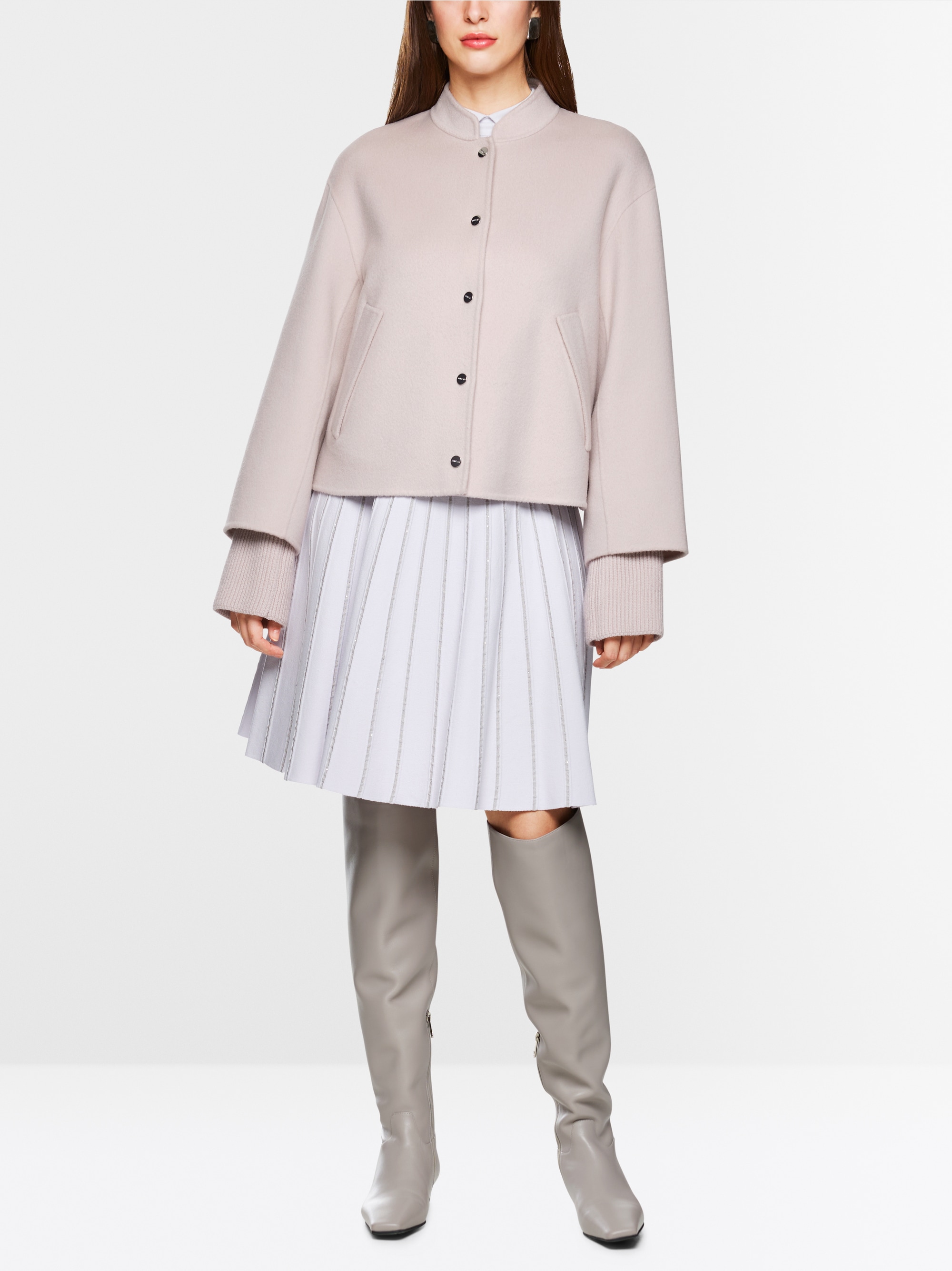 Veste oversize à manches côtelées