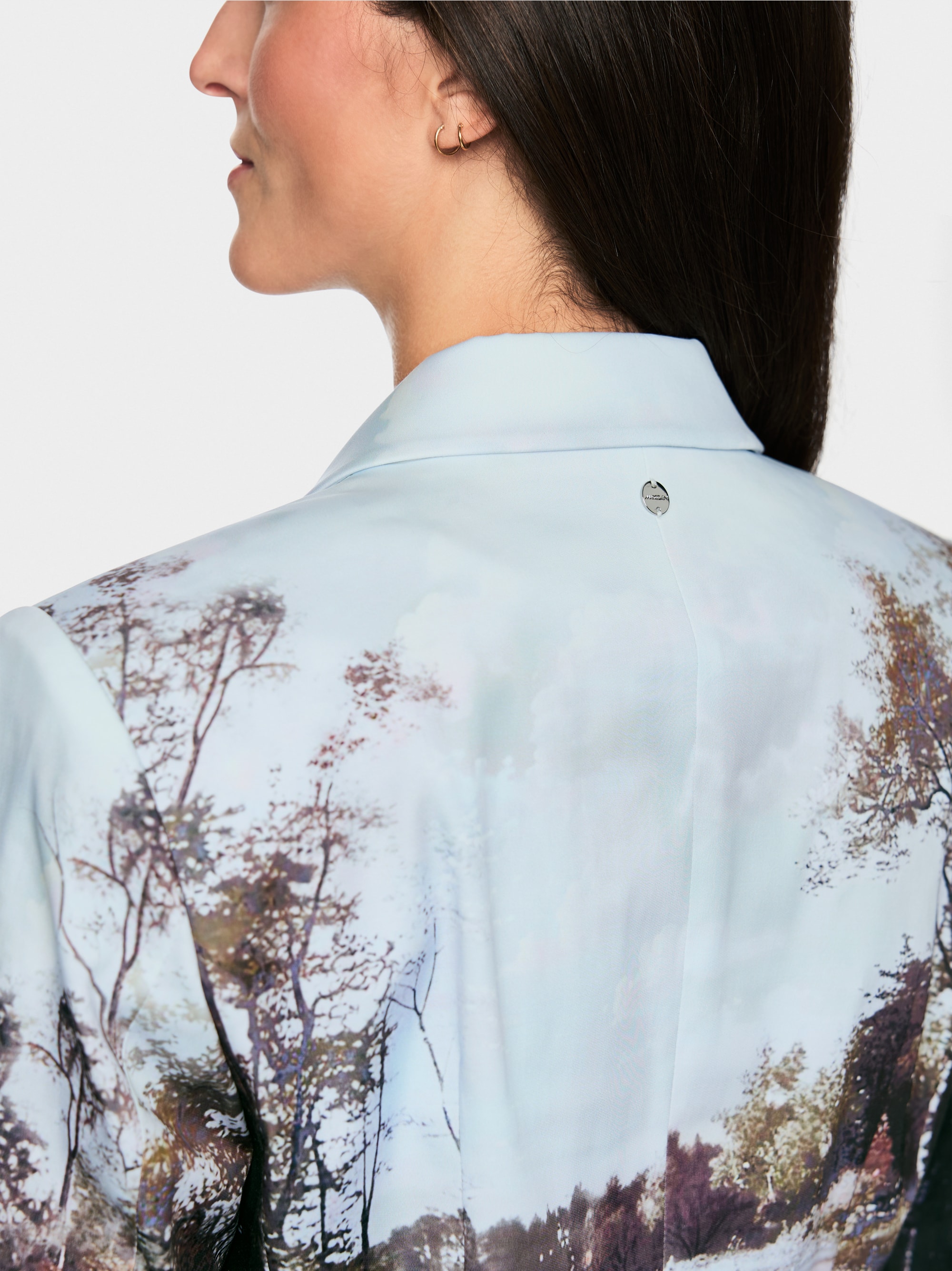 Kurz Blazer mit Foto-Print