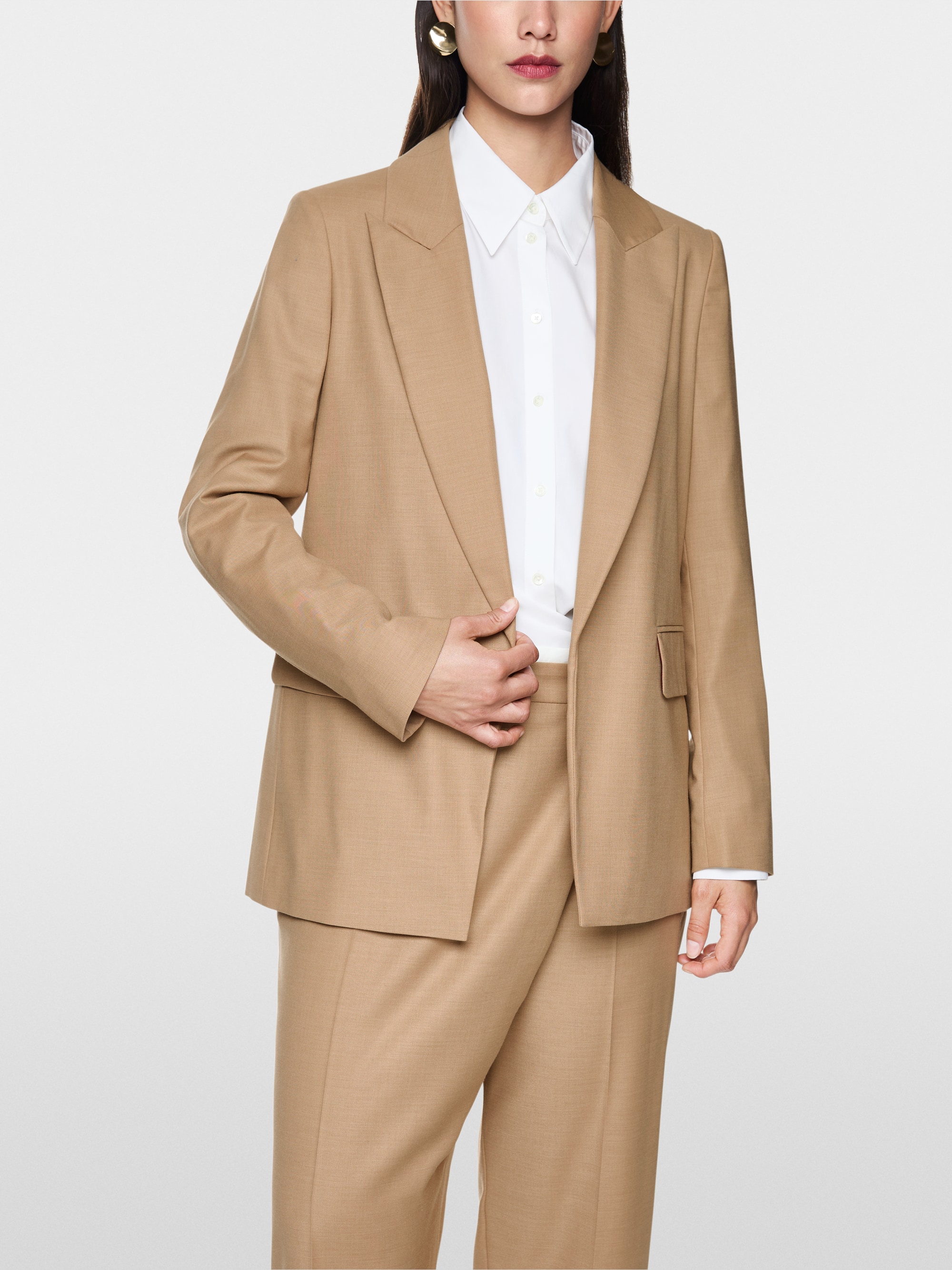 Blazer met opstaande revers