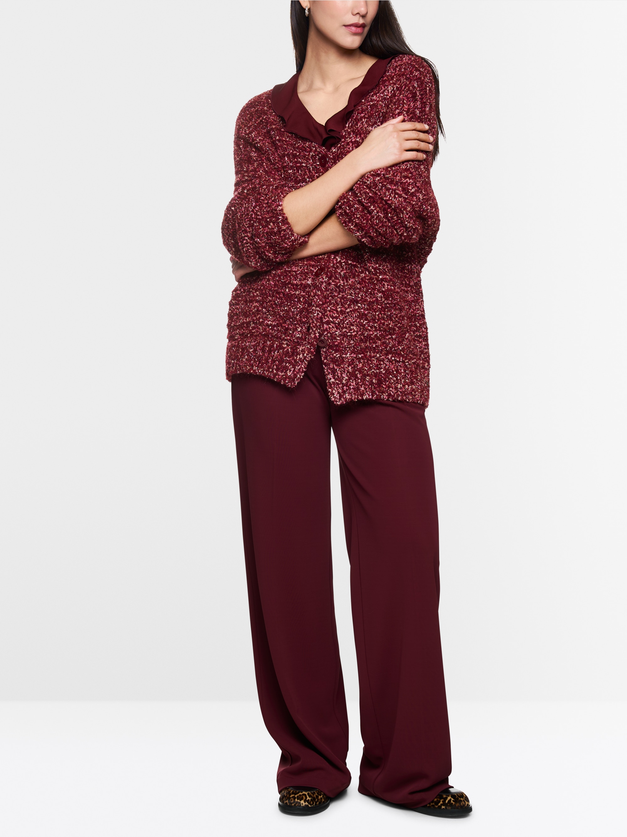 Cardigan scintillant tricoté en Allemagne
