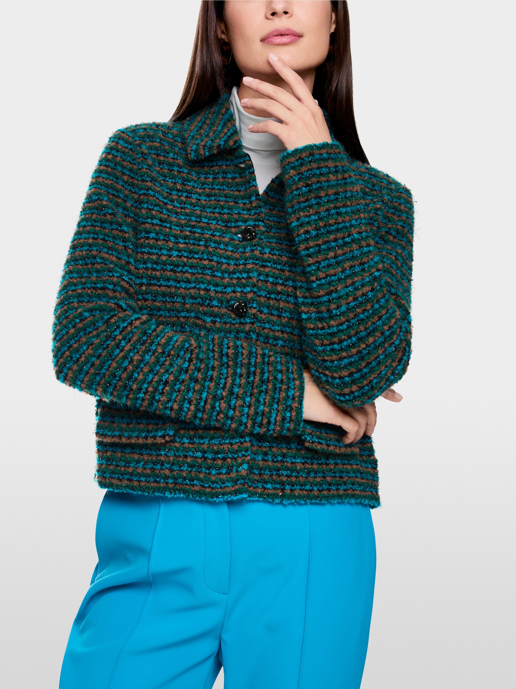 Cardigan tricoté en Allemagne avec lurex