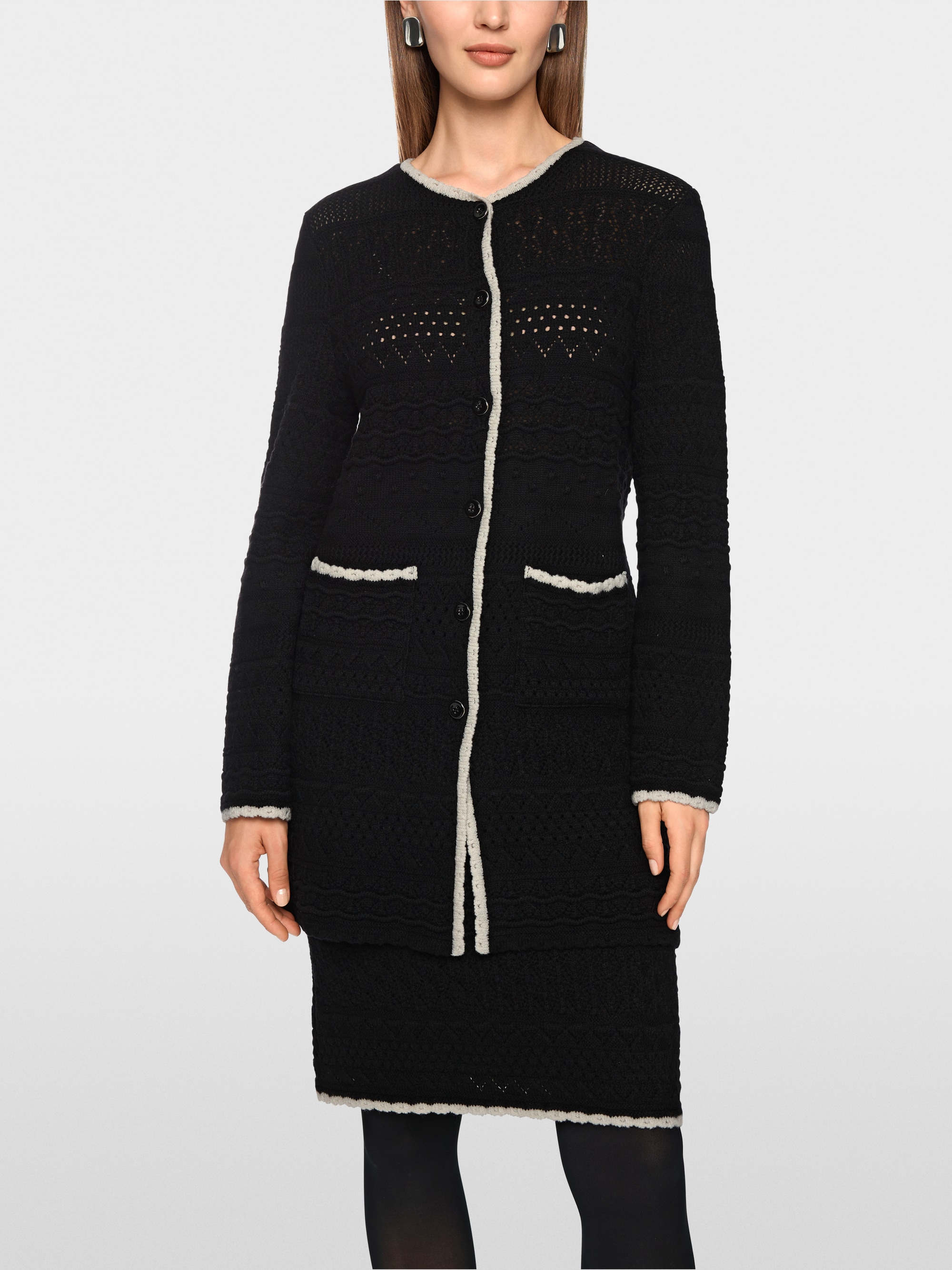 Langer Cardigan Knitted in Germany