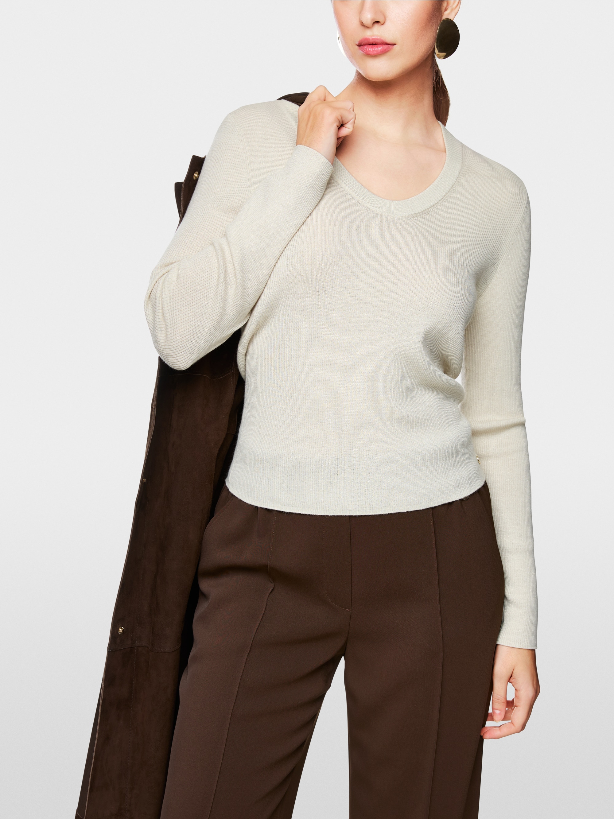 Rippstrick Pullover