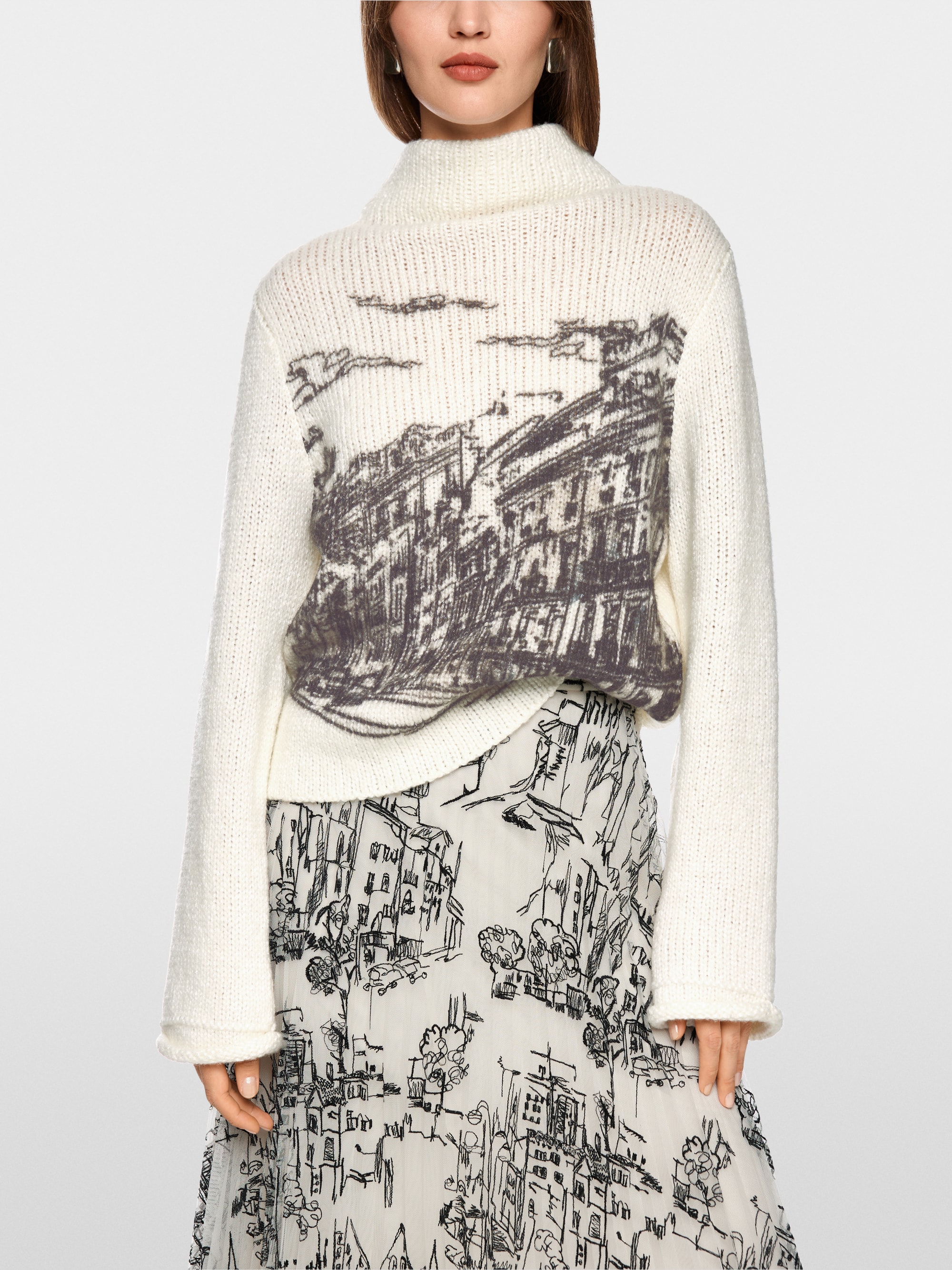 Knitted in Germany jumper with motif