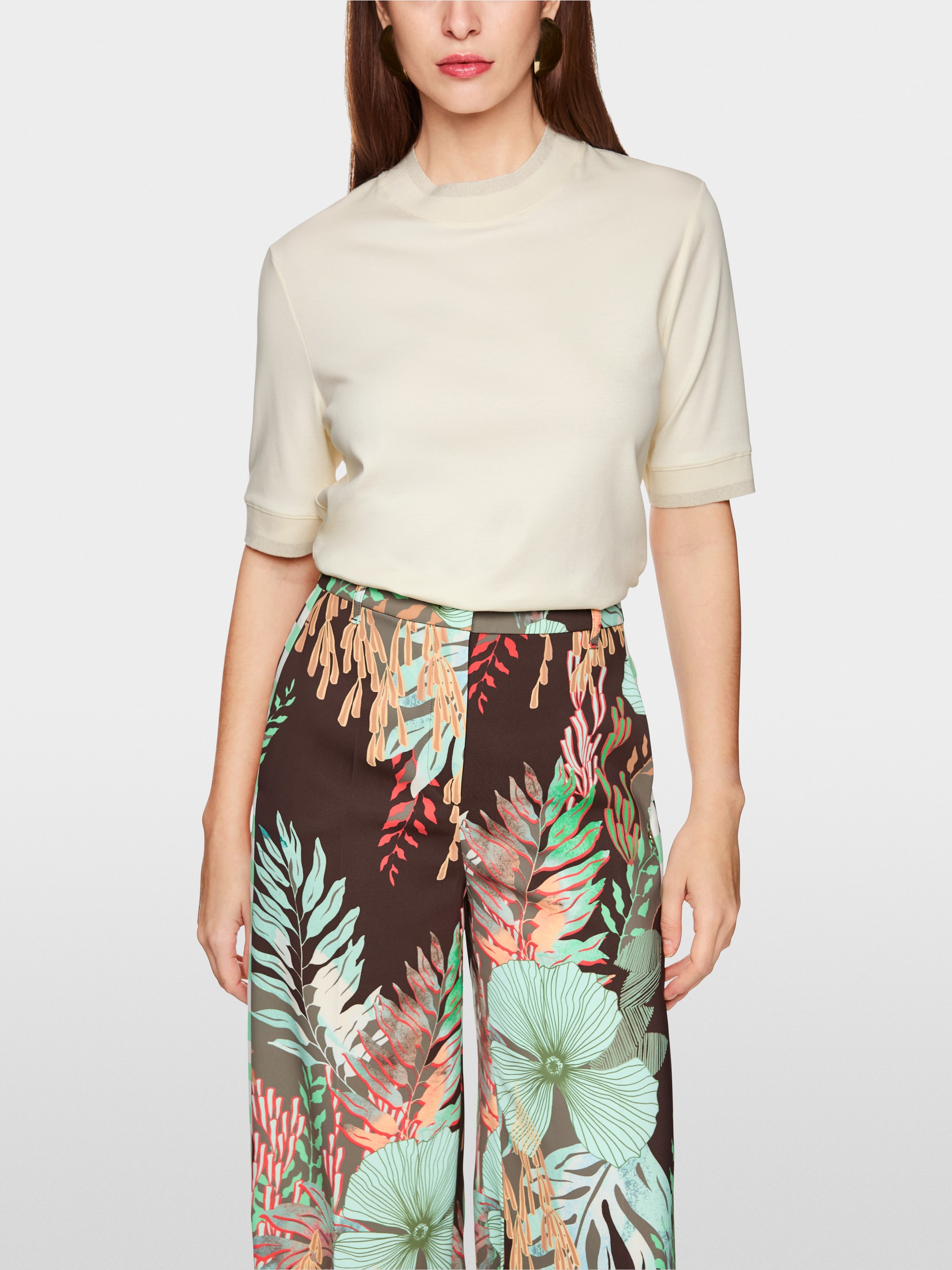 T-shirt avec détails en lurex