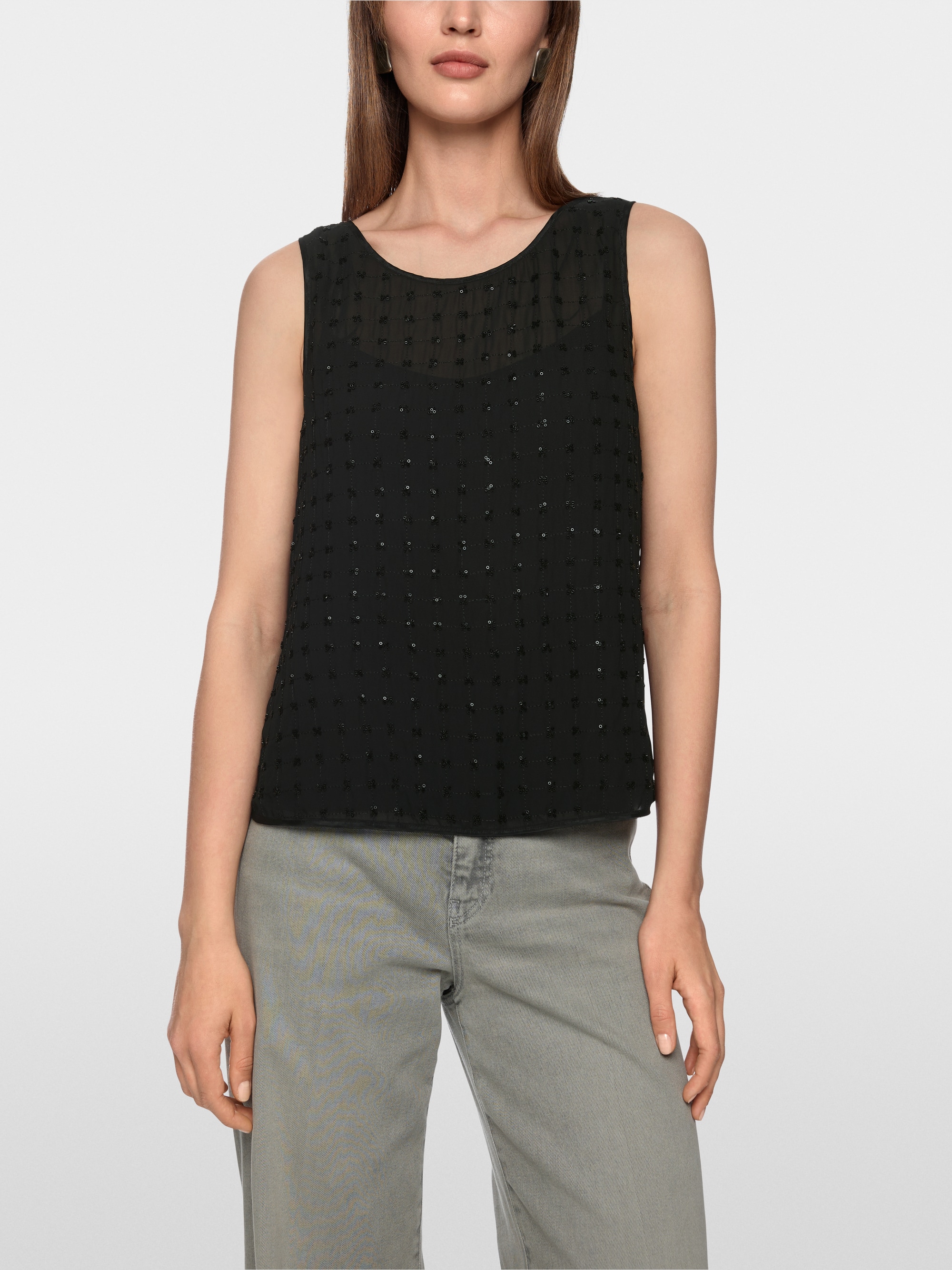 Top à paillettes