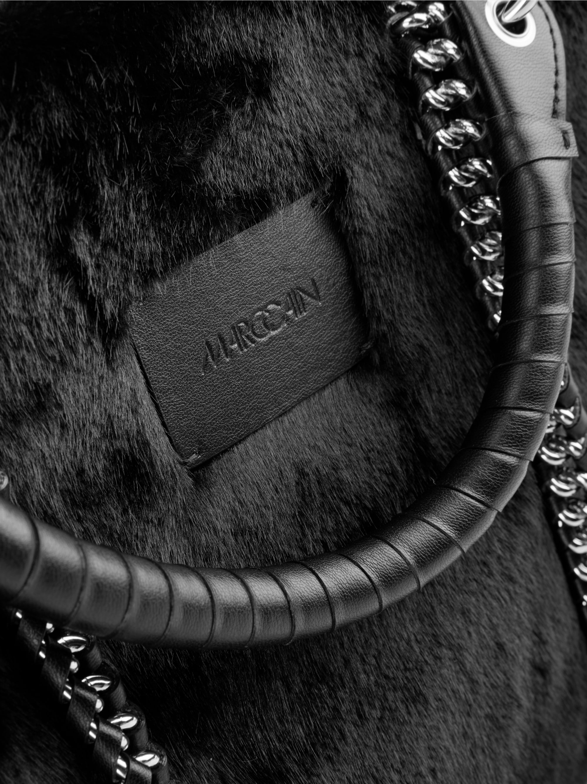 Faux fur shopper