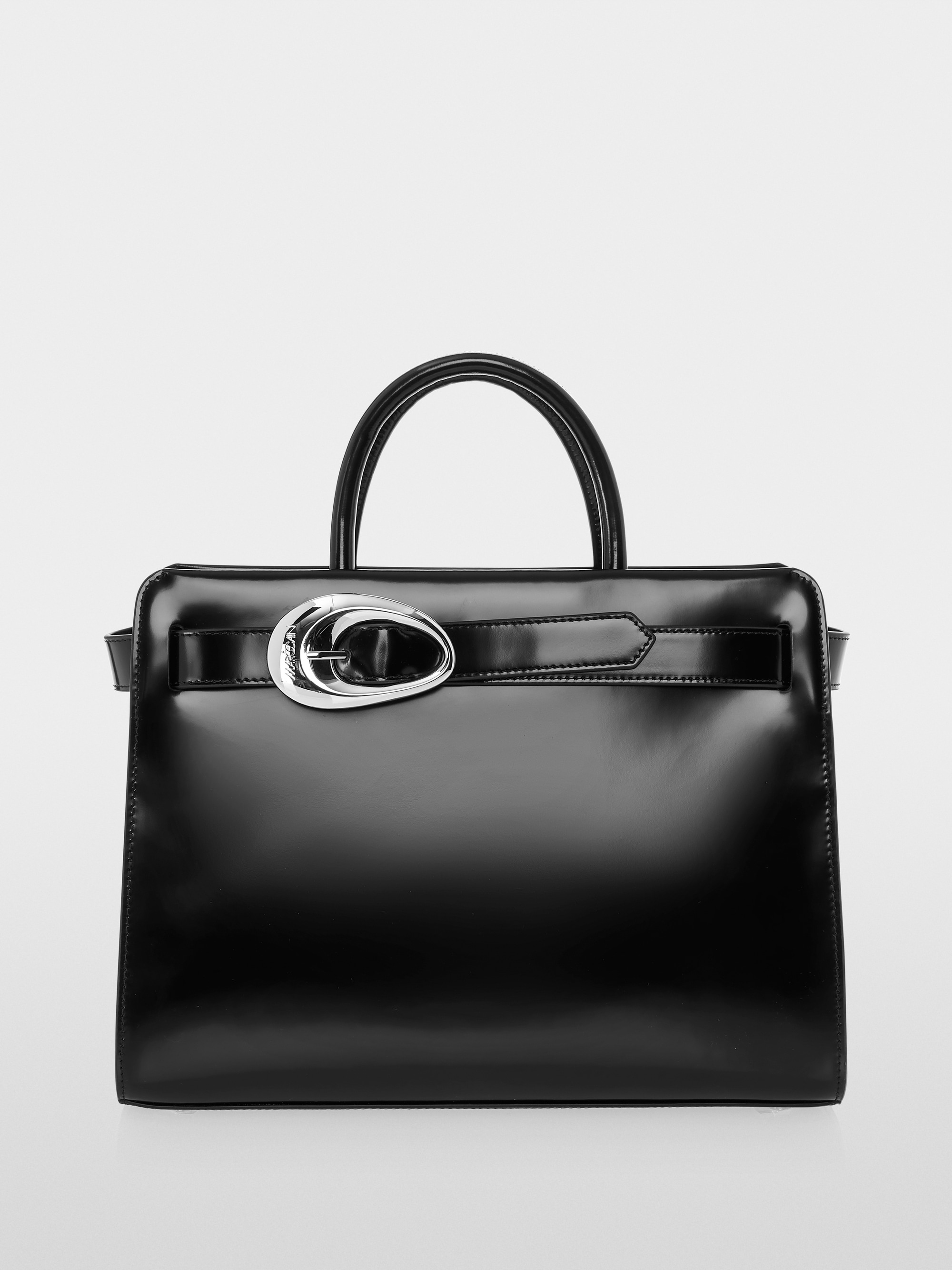 Elegante handtas met gesp met logo