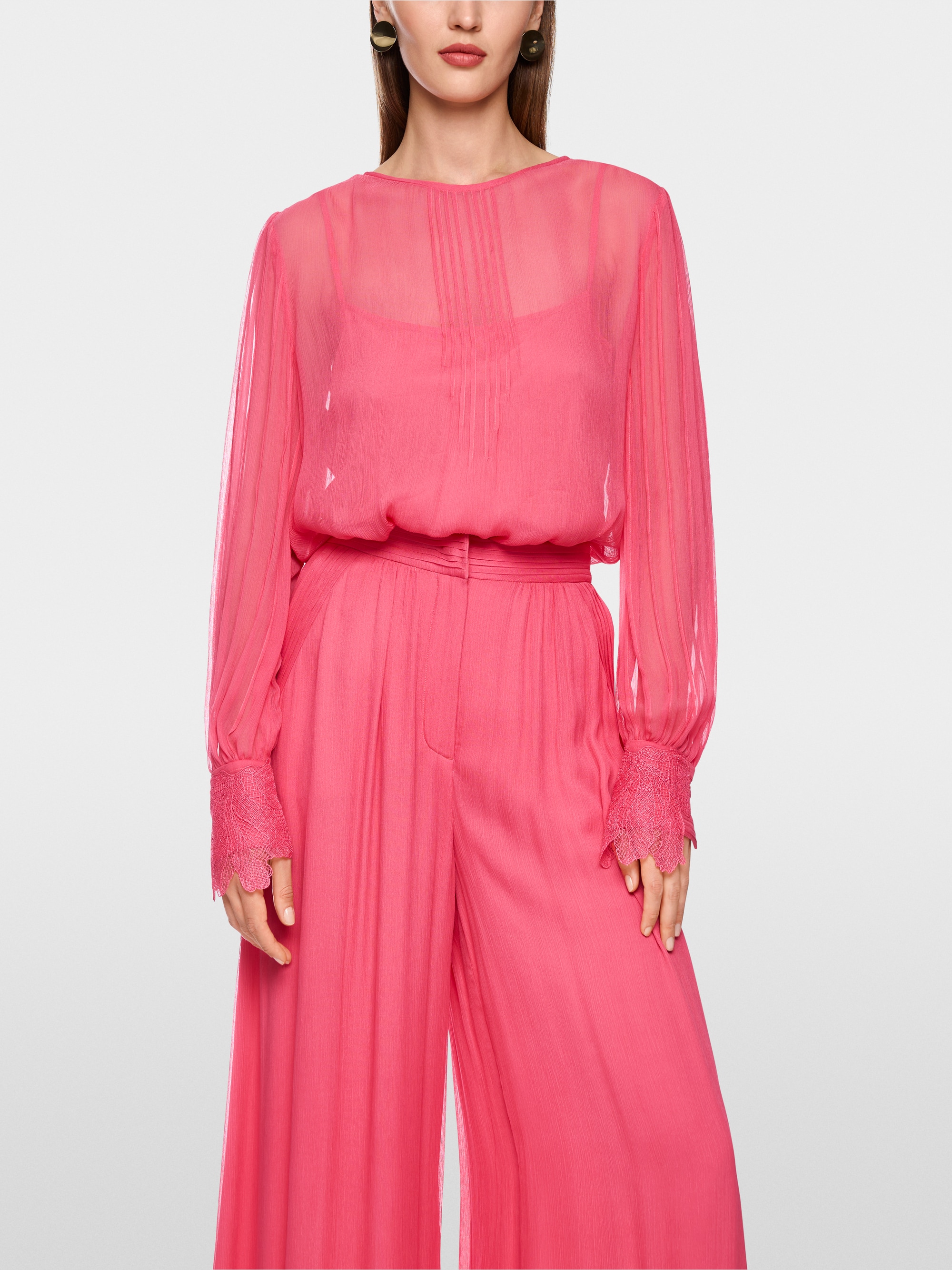 Bluse aus zartem Viskose-Crêpe