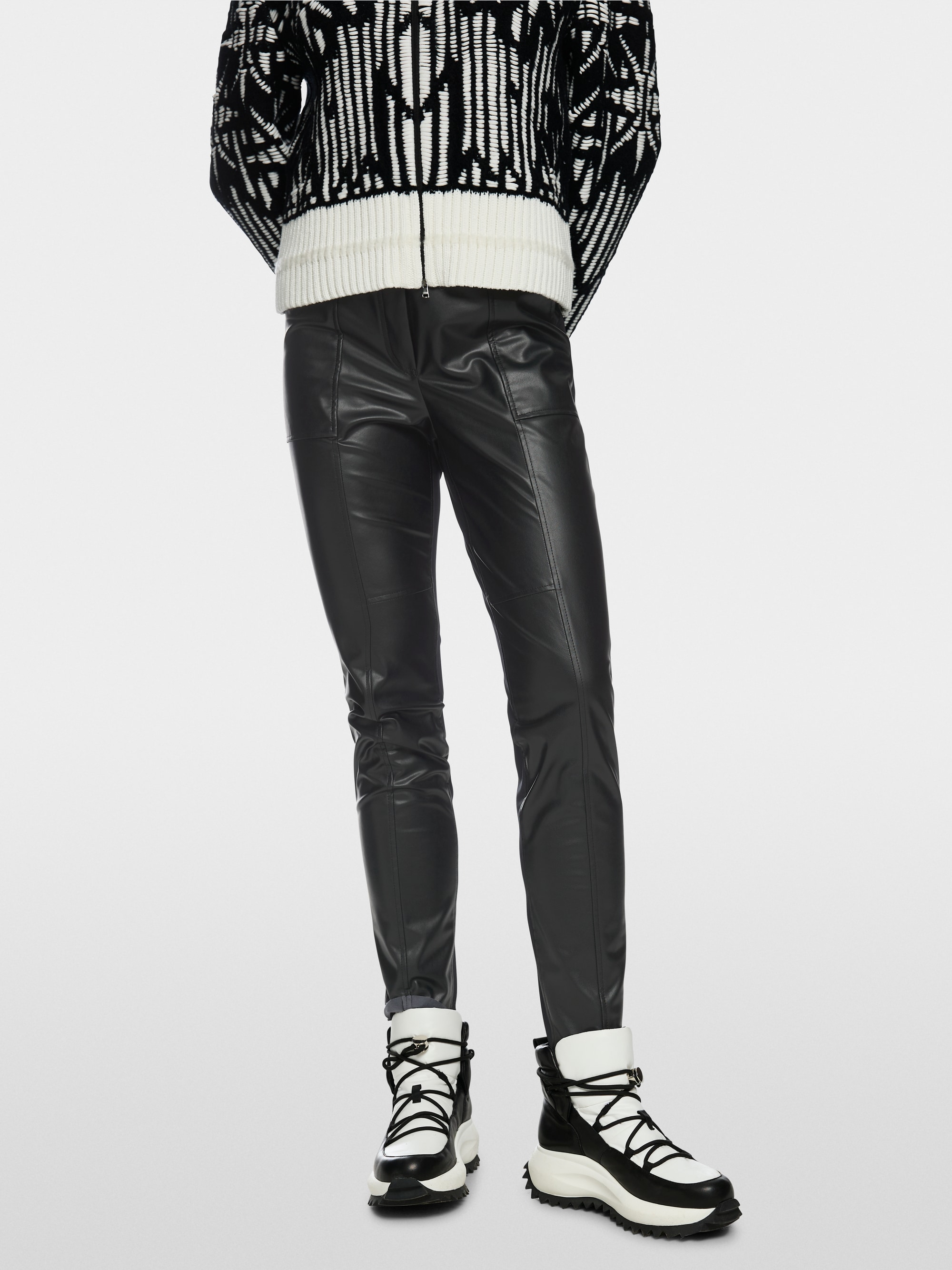 Pantalon en cuir synthétique SOFIA style motard