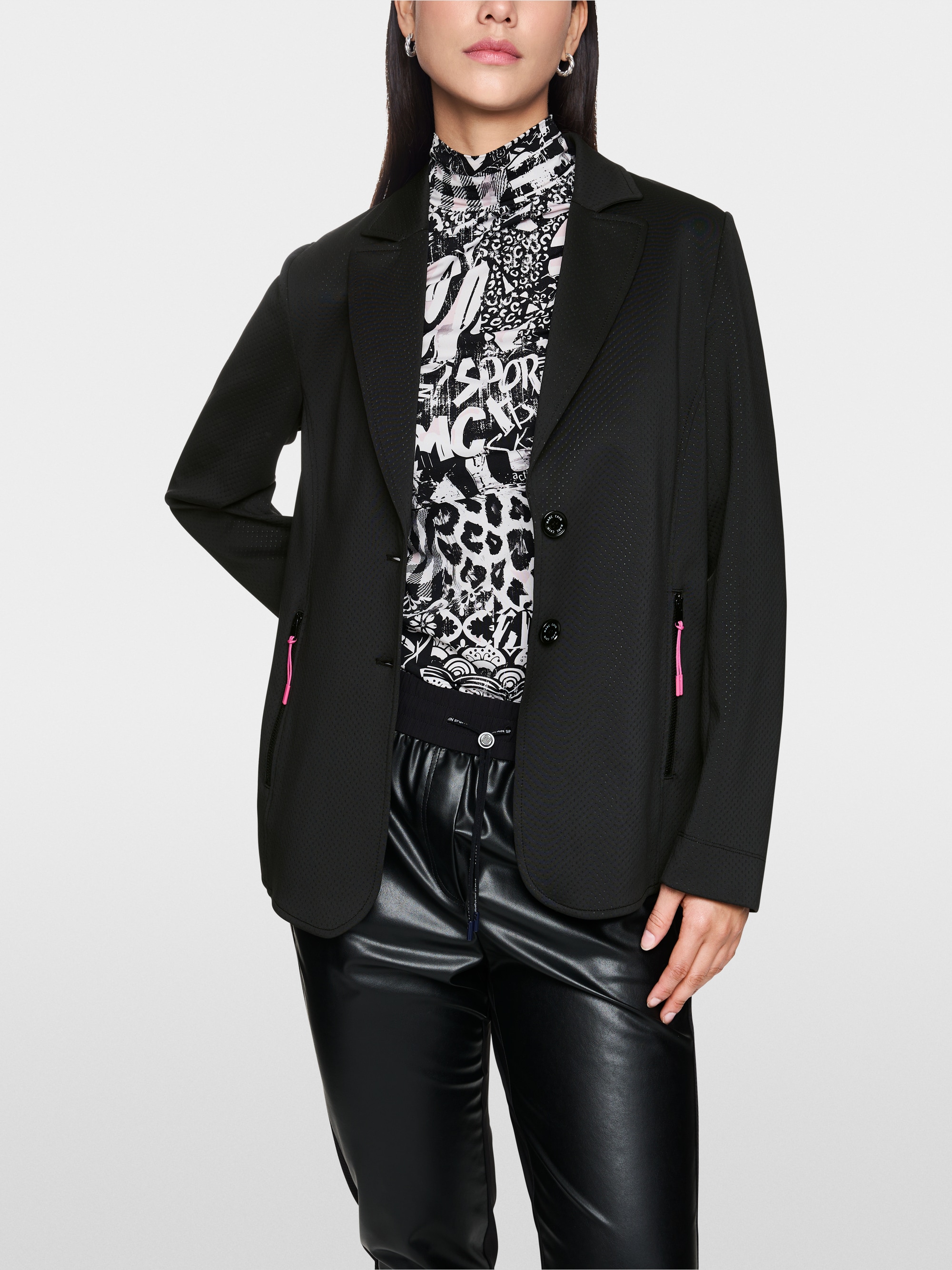 Blazer sportif effet résille